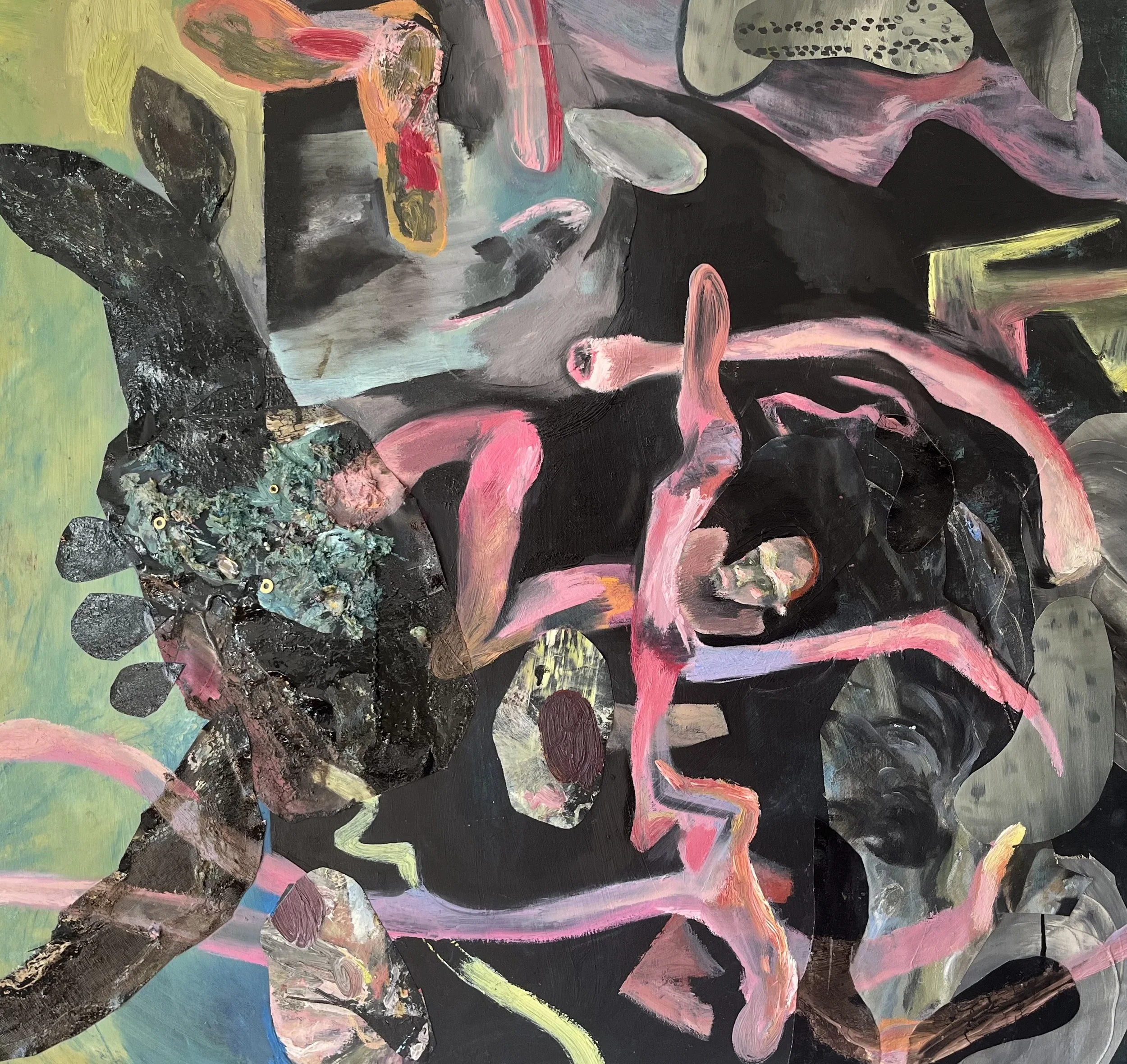 oil painting collage