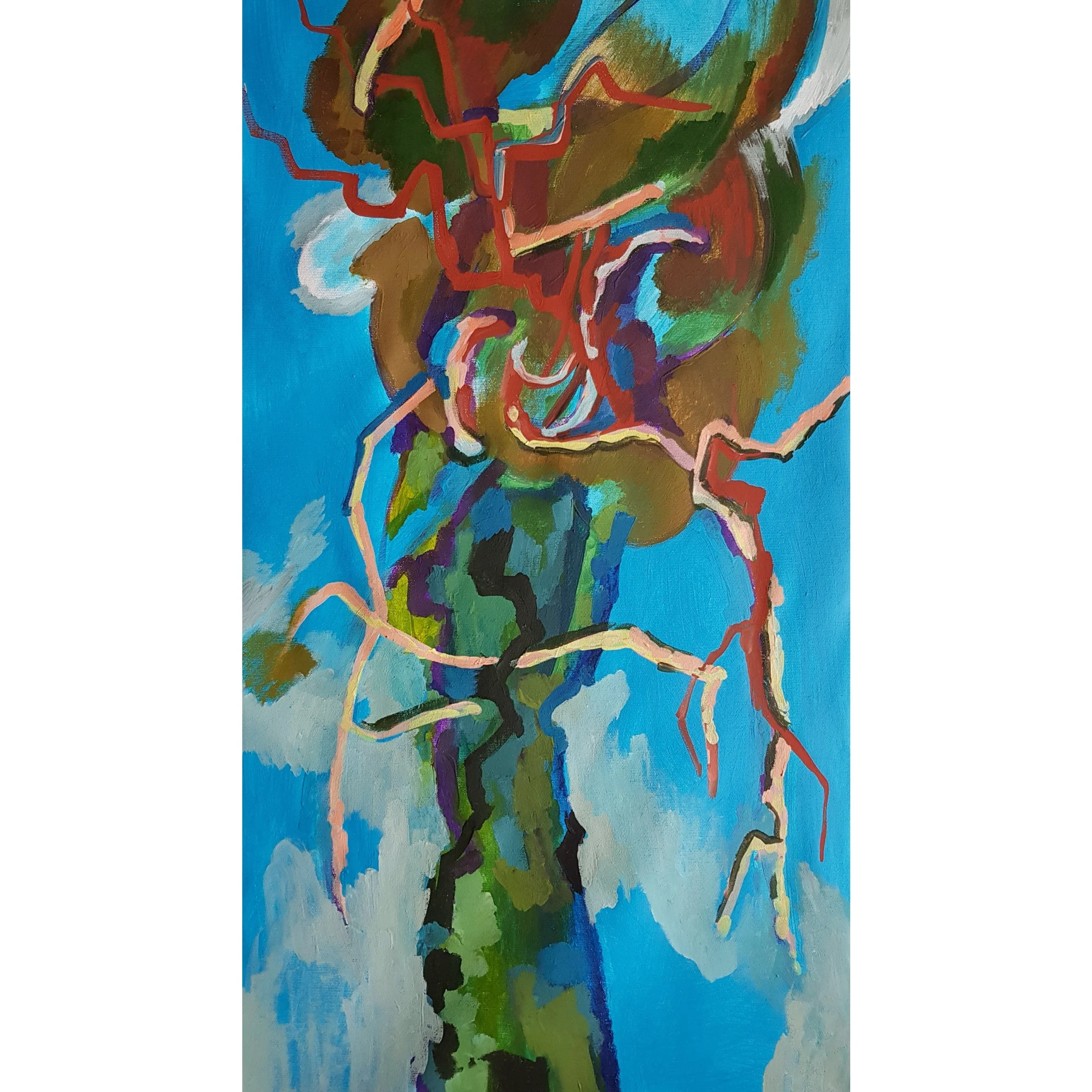 acrylic painting trapped