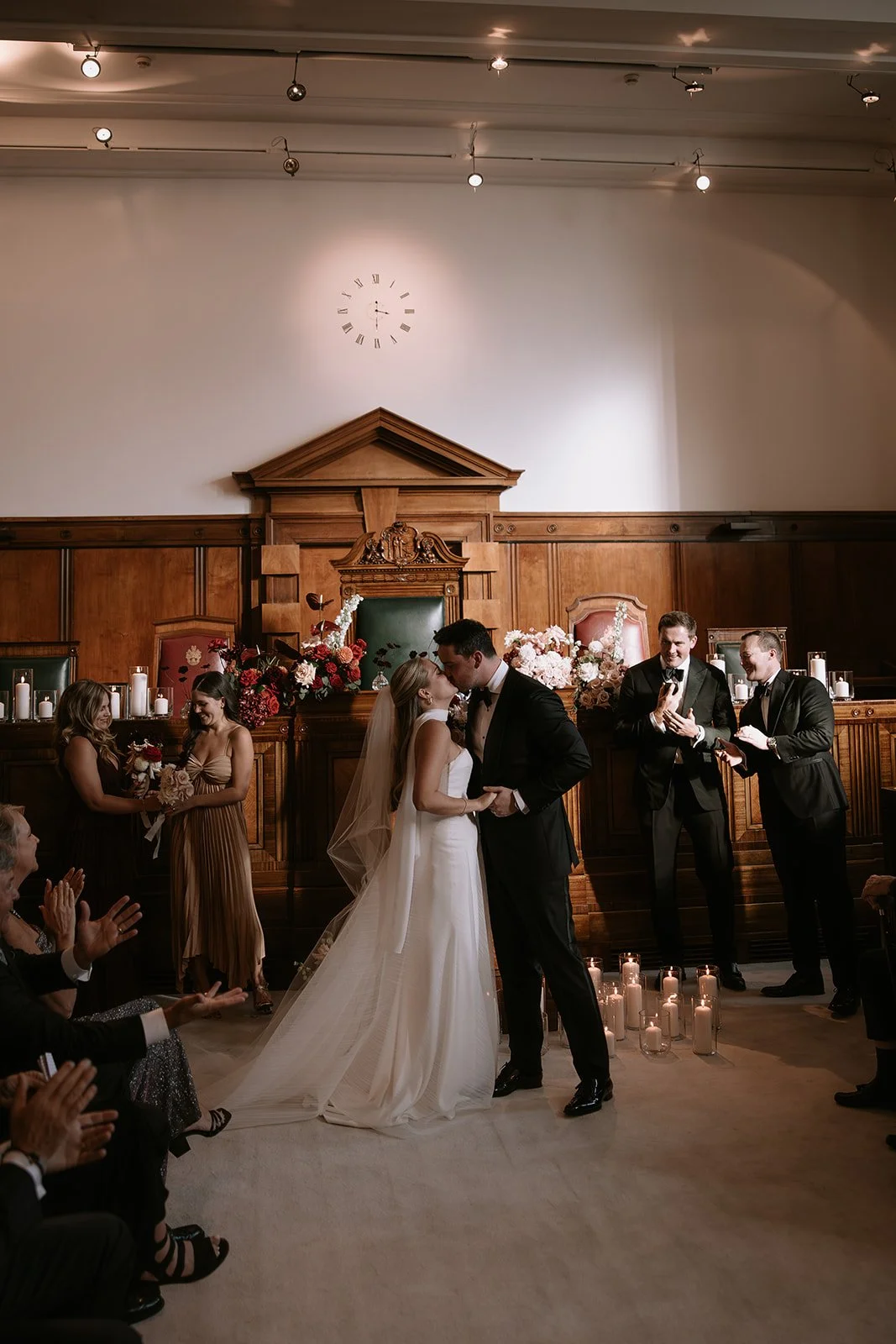 Romantic Autumn Wedding Flowers at Town Hall Hotel, London.