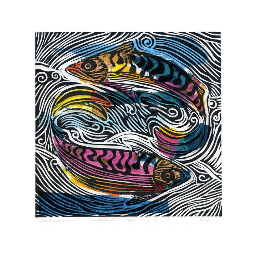 HG2 Pink Mackerel by Helen Goodman