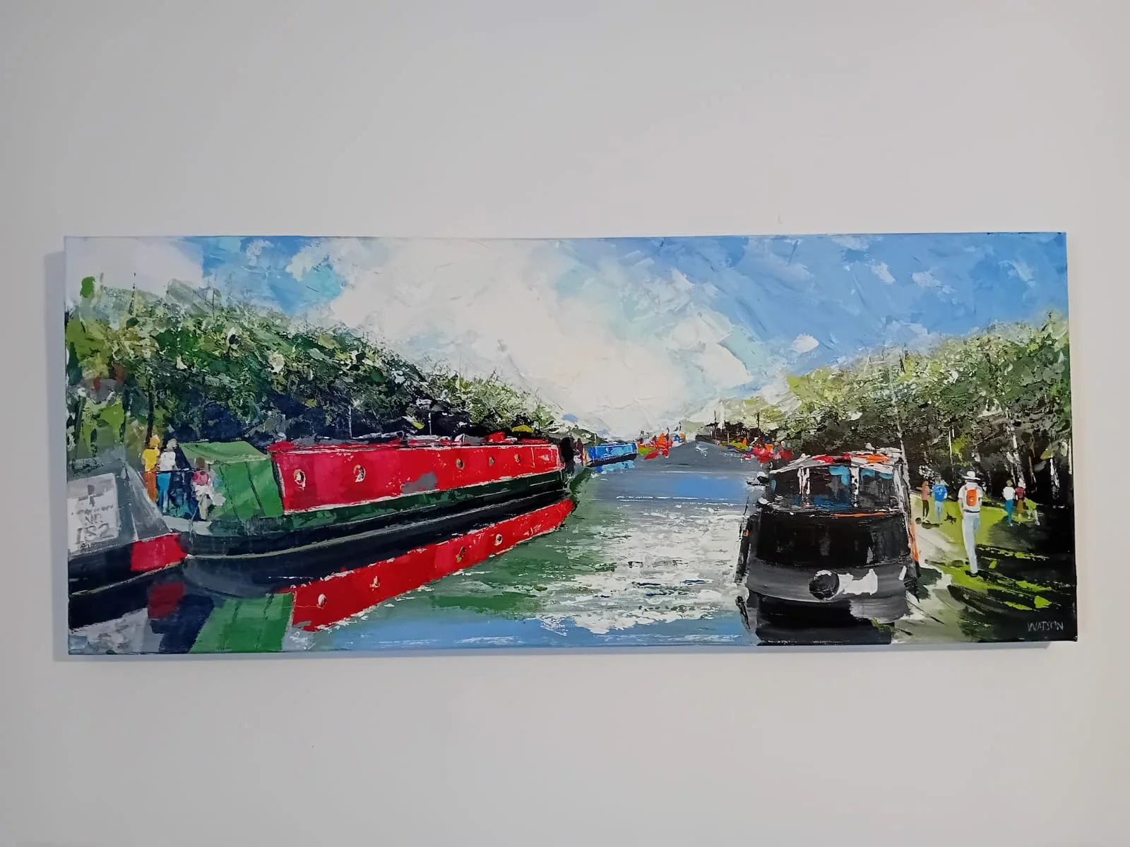 PW2 Canal Boats, Willington by Peter Watson