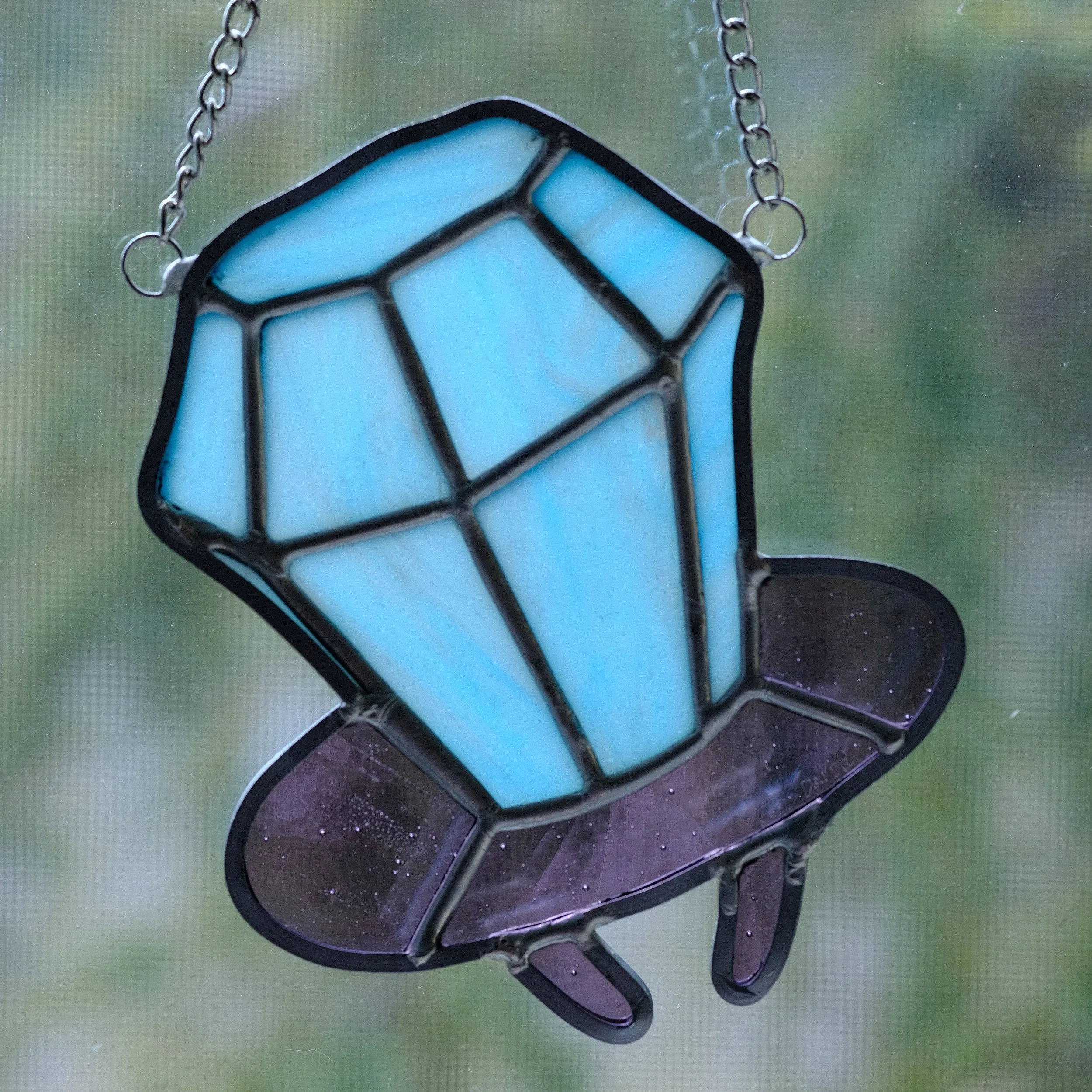 Blue Raspberry Ring Pop Stained Glass