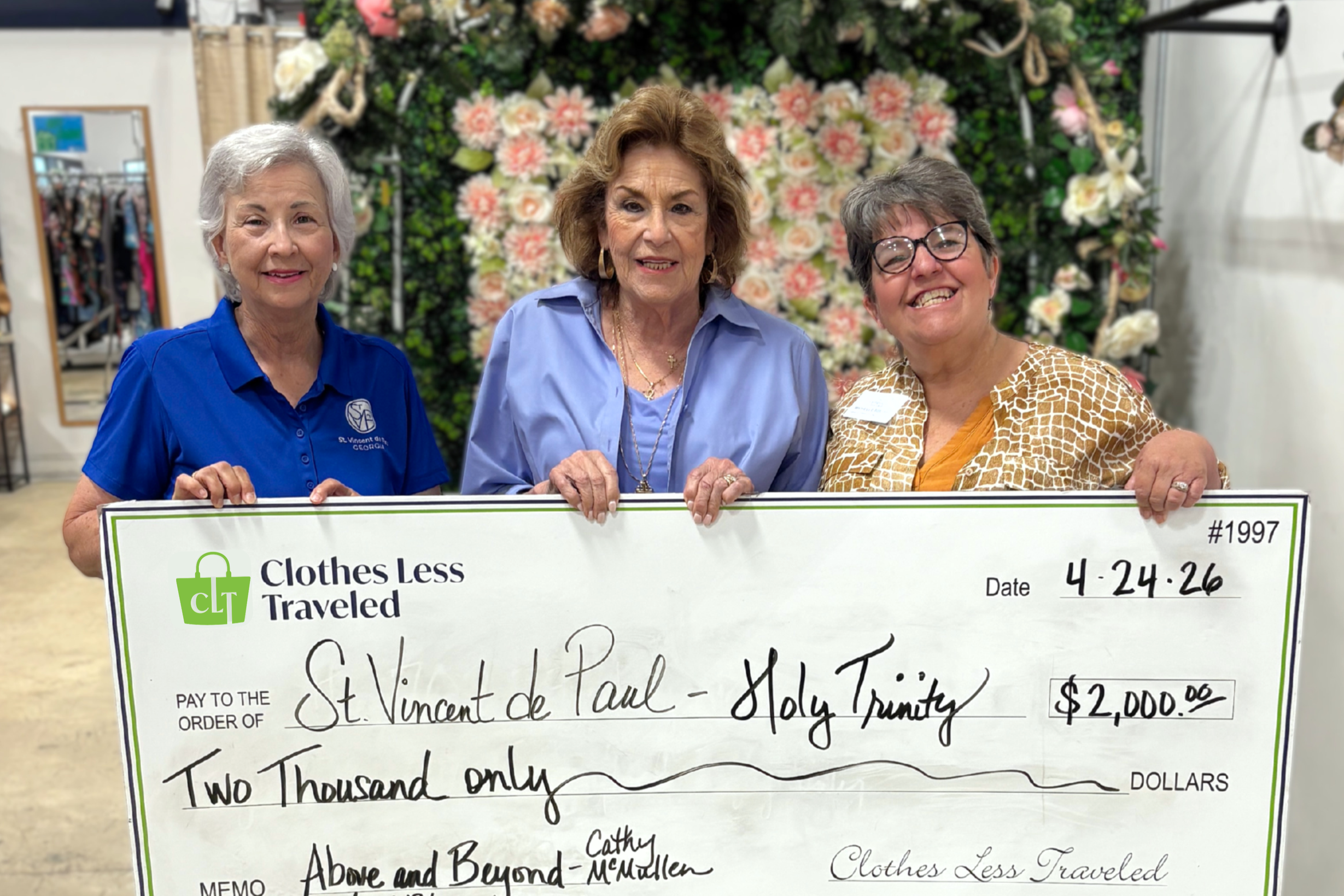 Clothes Less Traveled Thrift Shop Clothing Store Volunteer Grant Award
