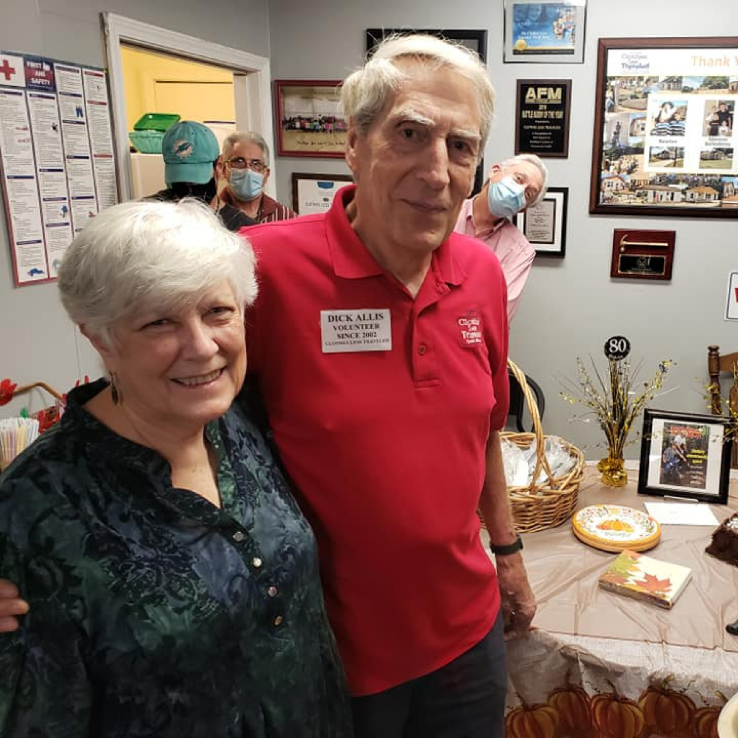 Dick and Jan Celebrating His Birthday at CLT Thrift Shop