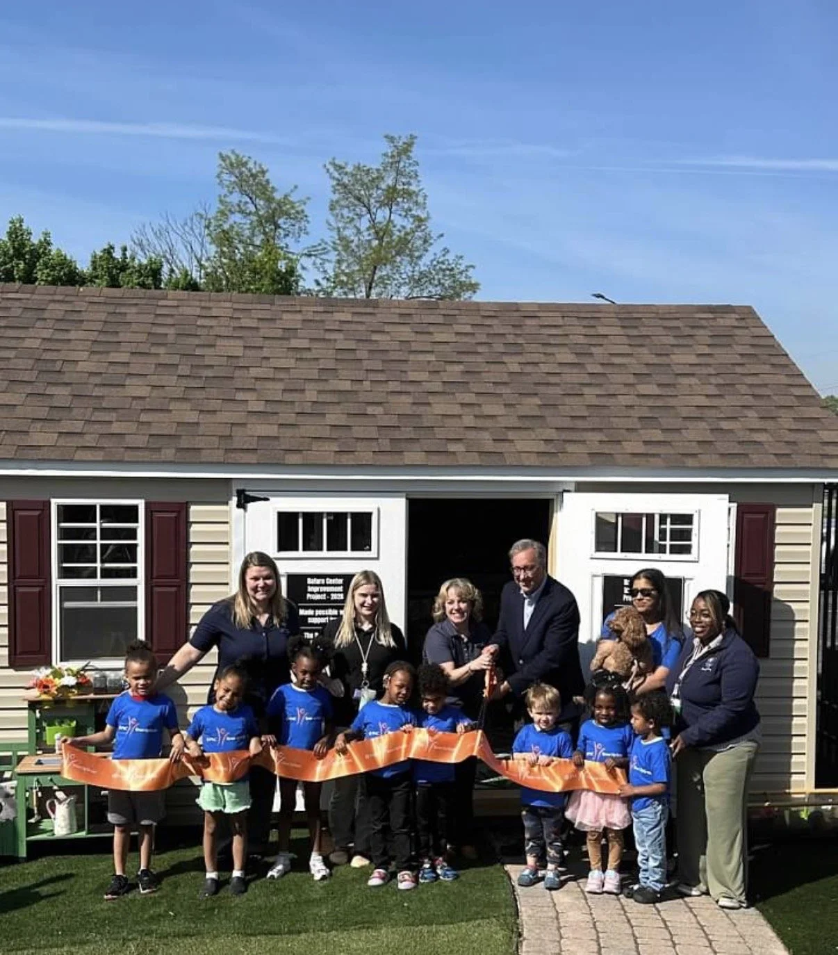 York Day Early Learning Celebrates Ribbon Cutting of New Outdoor Classroom and Nature Center