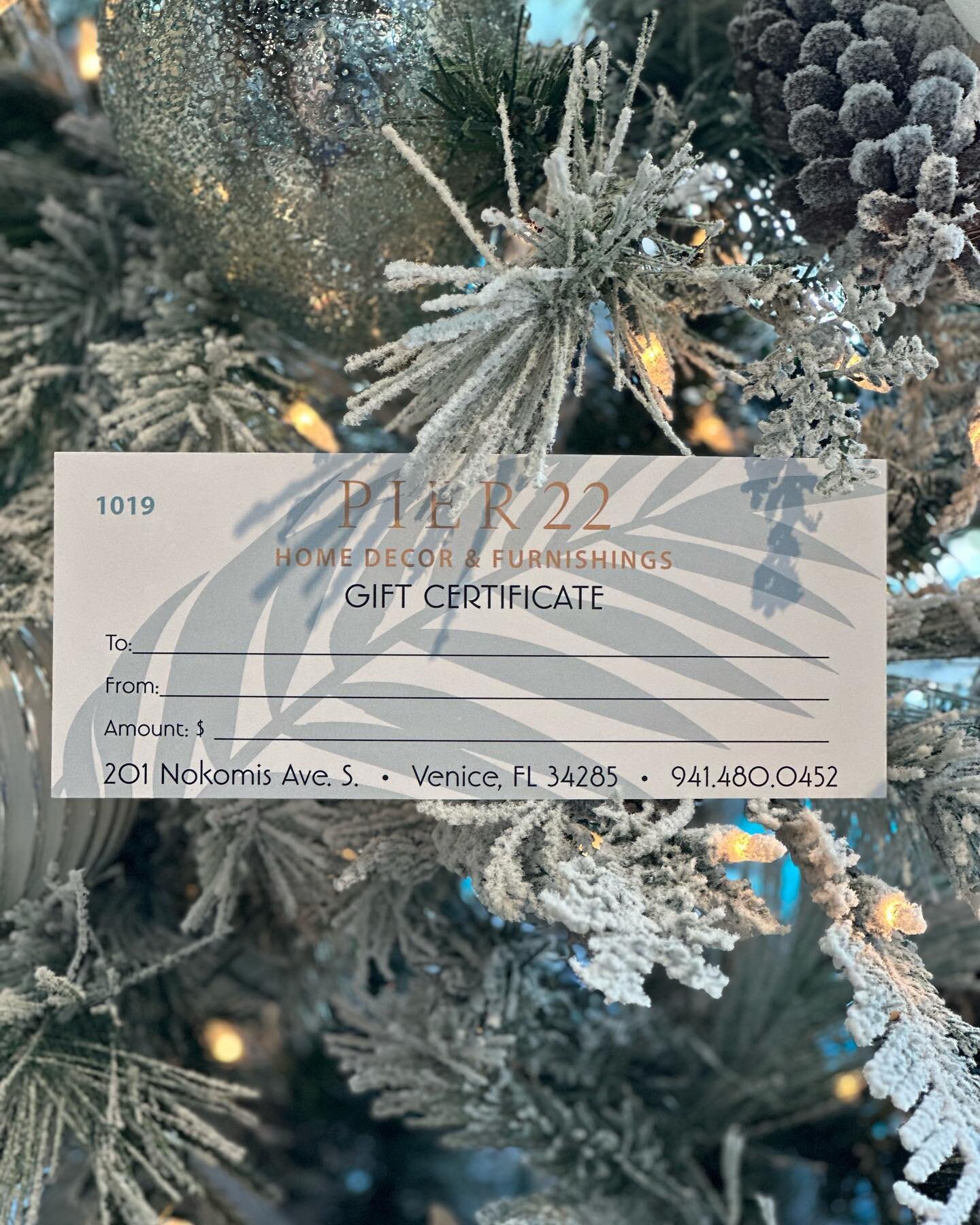 Looking for a gift for the person on your list that&rsquo;s hard to buy for?? We have gift cards!!
#shopsmall #pier22homedecor #furniture #homedecor #coastal #christmasdecor #christmasshopping #homefurnishings #interiorstyling #interiordesign #venice