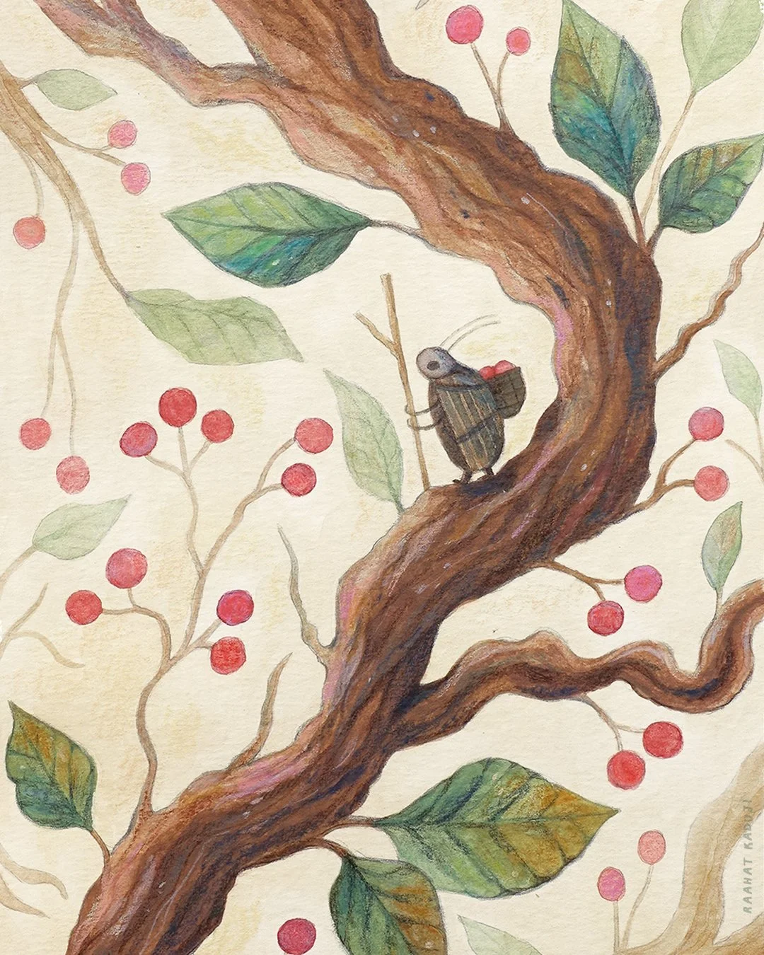 Day 8. Leaf

A little berry collector for #peachtober25, and another piece for the 10th Annual Postcard Show with @nucleusportland 🌿

#peachtober25leaf #gouache #mixedmedia