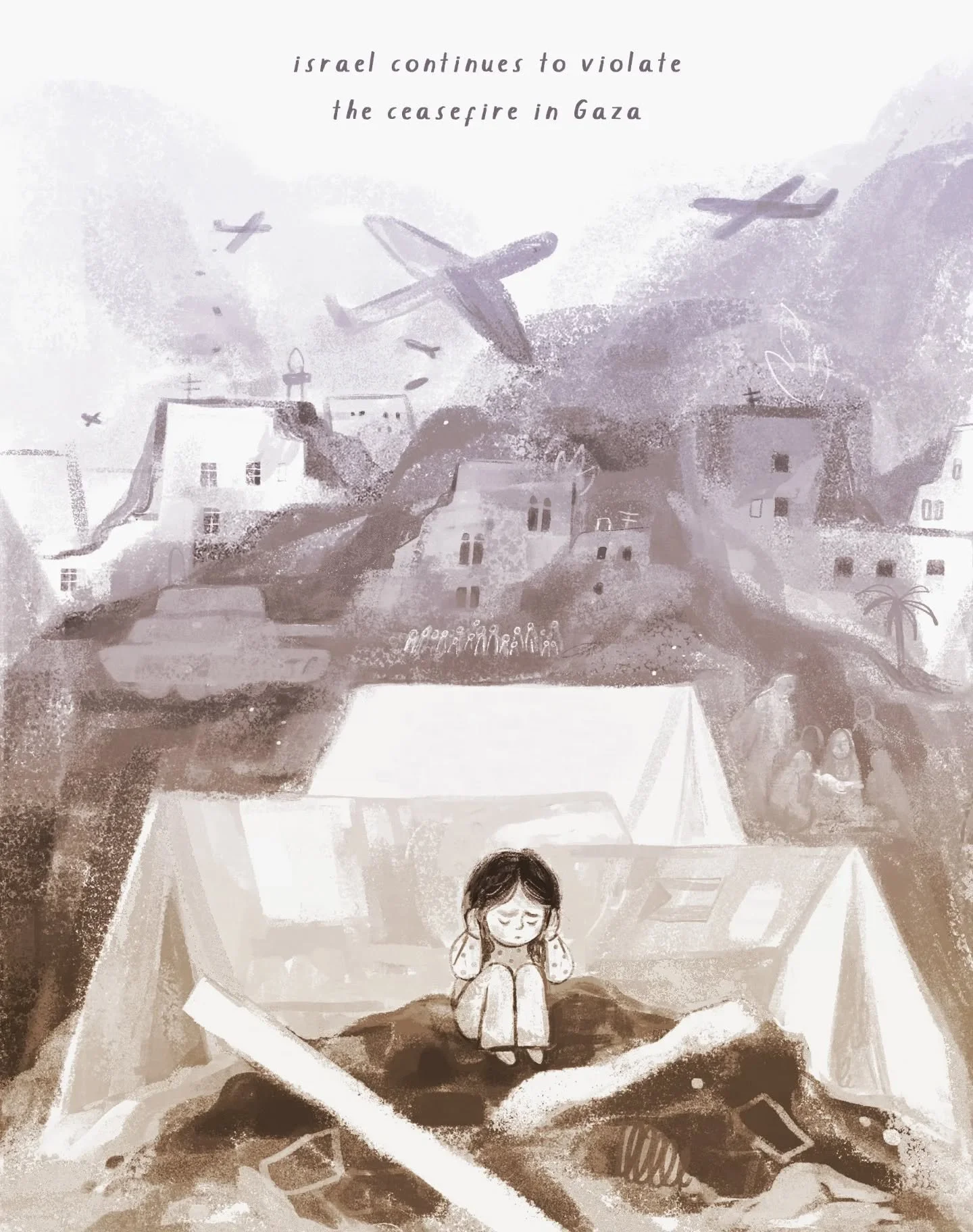 There is no ceasefire. 

Gaza is still under bombardment.

The occupation has only ever had one goal. 

Ethnic cleansing.