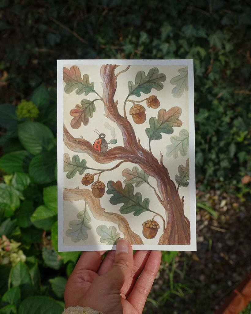 My original paintings for the @nucleusportland show sold out! Thank you so much for giving them a home! 💛

It was such a treat to step back from digital illustration and immerse myself wholly in traditional mediums. I can't wait to return to it, hop