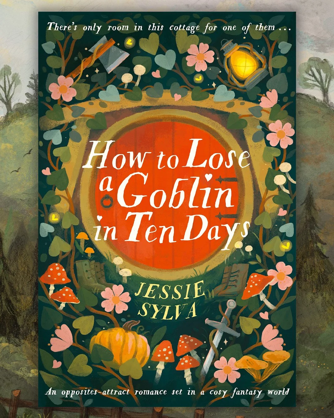 ✨ Excited to share my illustration for the cover of HOW TO LOSE A GOBLIN IN TEN DAYS by @oranjessie, which is out now! ✨

It was a joy to work on this cover with art direction from @sophieellisbooks, painting lots of cottagecore elements, and taking 