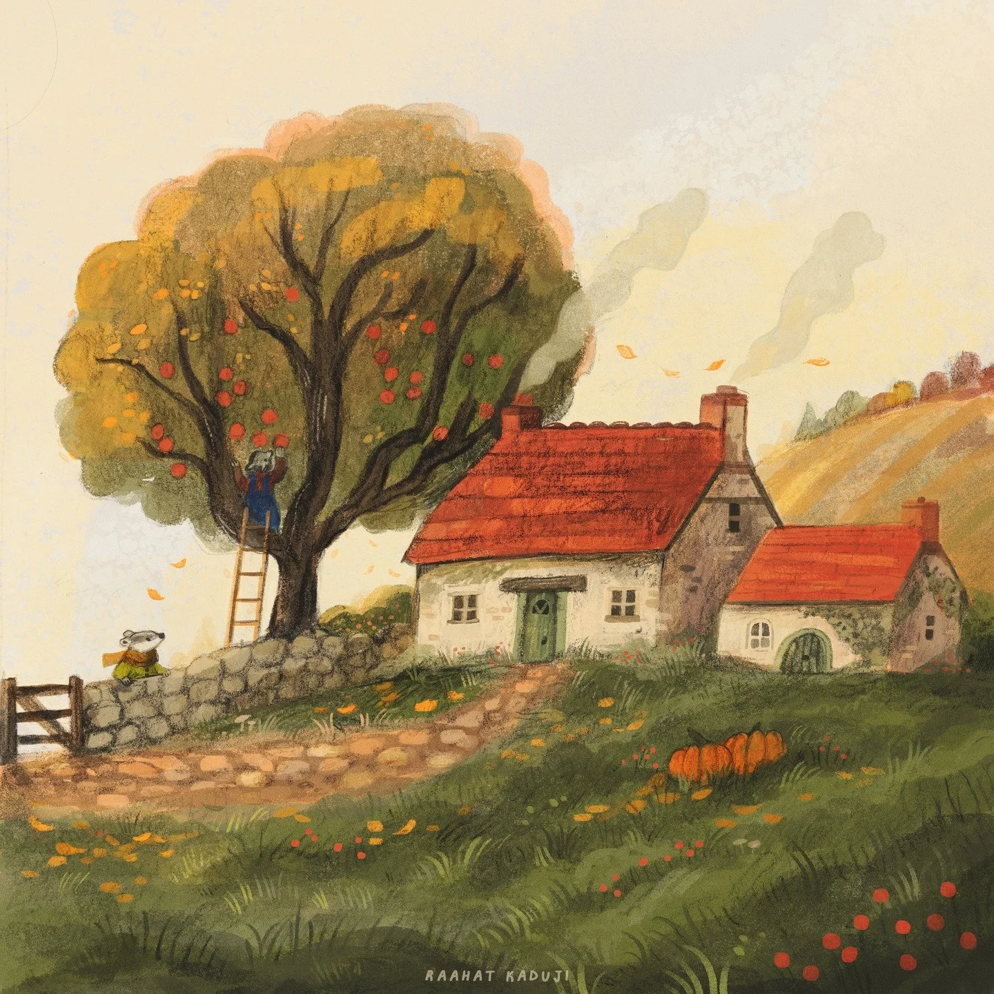 Apple Harvest 🍎 

November frost has arrived and those golden autumn days feel far behind us. They're always too fleeting. 

Also&hellip; calendars and washi tape are sold out! Thank you SO much for all the love and kind words. ❤️

I&rsquo;ve kept p