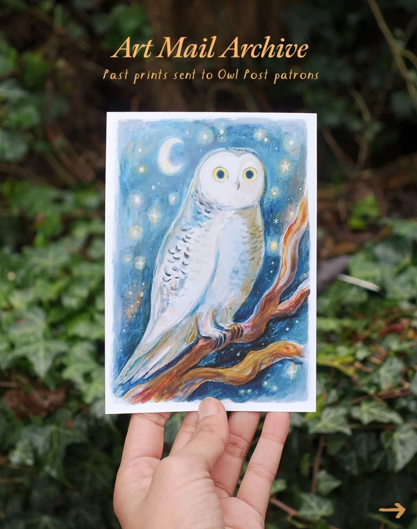 A little time capsule ✉️🦉

I often forget to share news of art mail here, so here it is - a look at every art print I&rsquo;ve sent out to my Owl Post patrons, from the very first illustration to the most recent. Do you have a favourite? 

These pri
