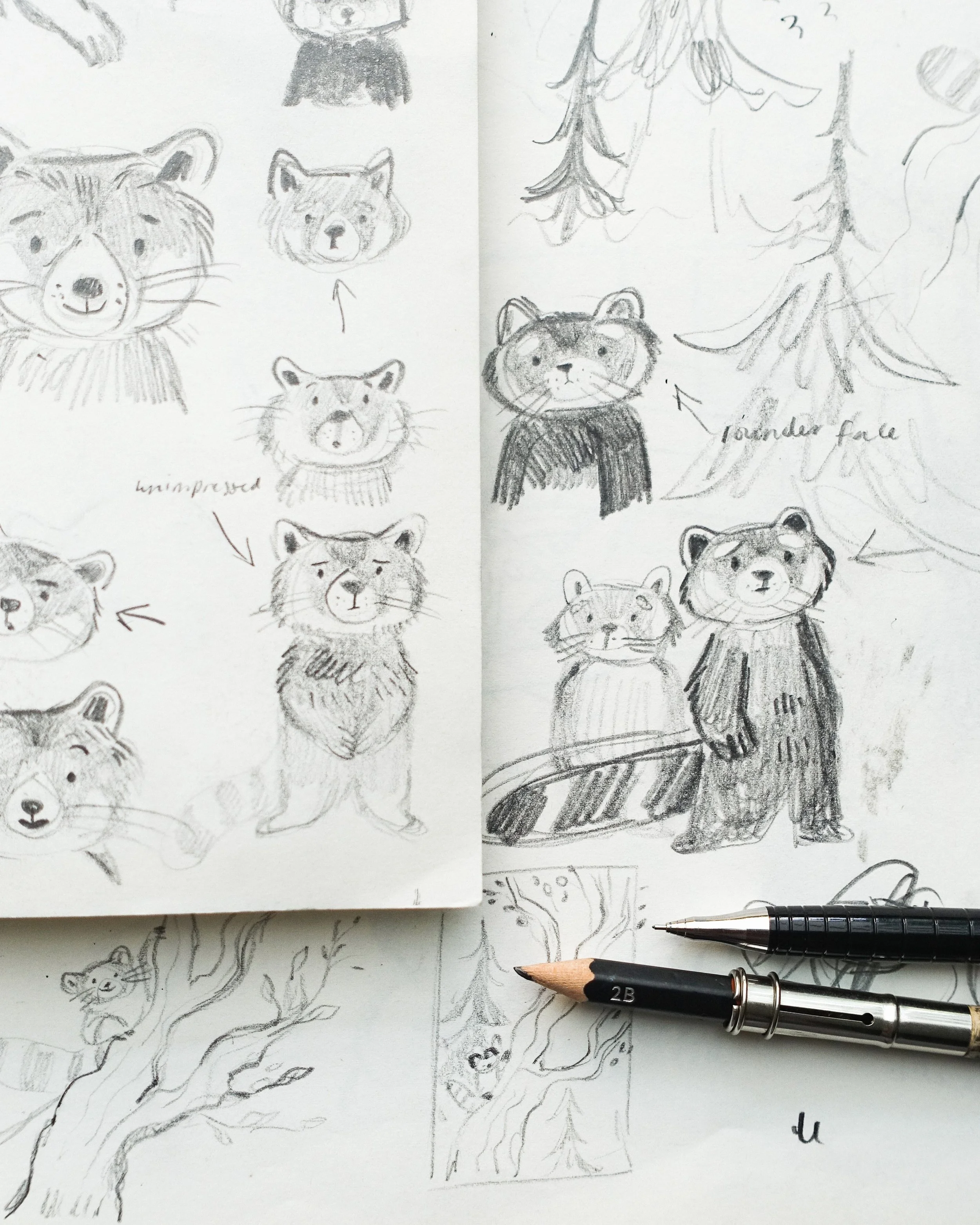 Only one week to go! 🦜 I'm very excited to share a little peek at some of the work that went into the creation of upcoming picture book, Squabble and Squeak. With only one week until the paperback publishes, here are some of my earliest character sk