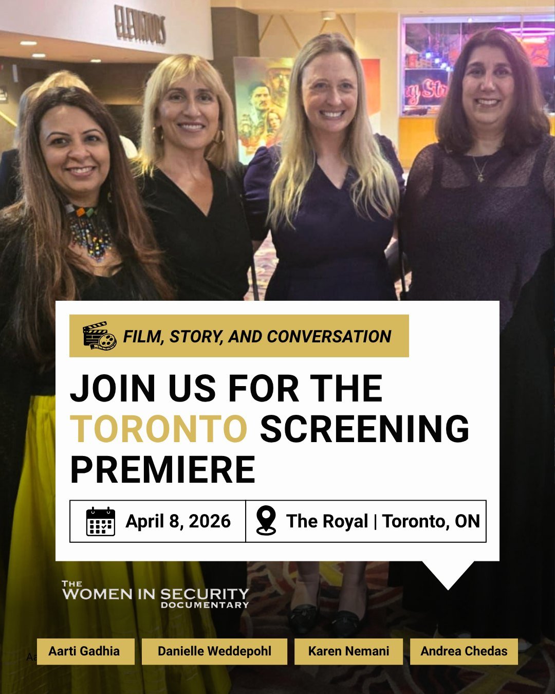 Toronto, the conversation continues. 🇨🇦🎬

On April 8, The Women in Security Documentary comes to Toronto for a special screening bringing together leaders across the security profession.

With a 390-seat venue, we&rsquo;re excited to welcome a str