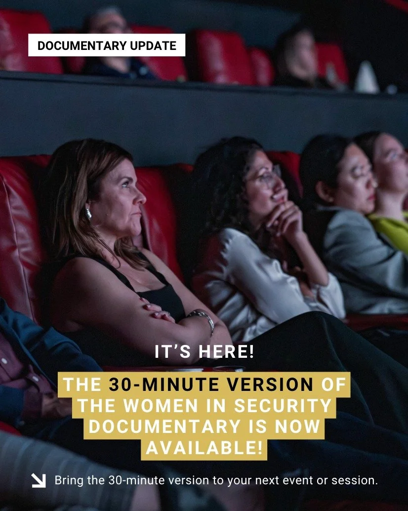 It&rsquo;s here. 🎬

The 30-minute version of The Women in Security Documentary is now available.

More opportunities to bring these stories into the spaces where they matter most.

Bring the 30-minute version to your next event or session.
🔗 Get in