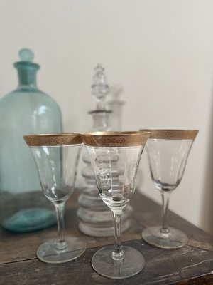 Vintage French Crystal Wine Glasses — Grange Home