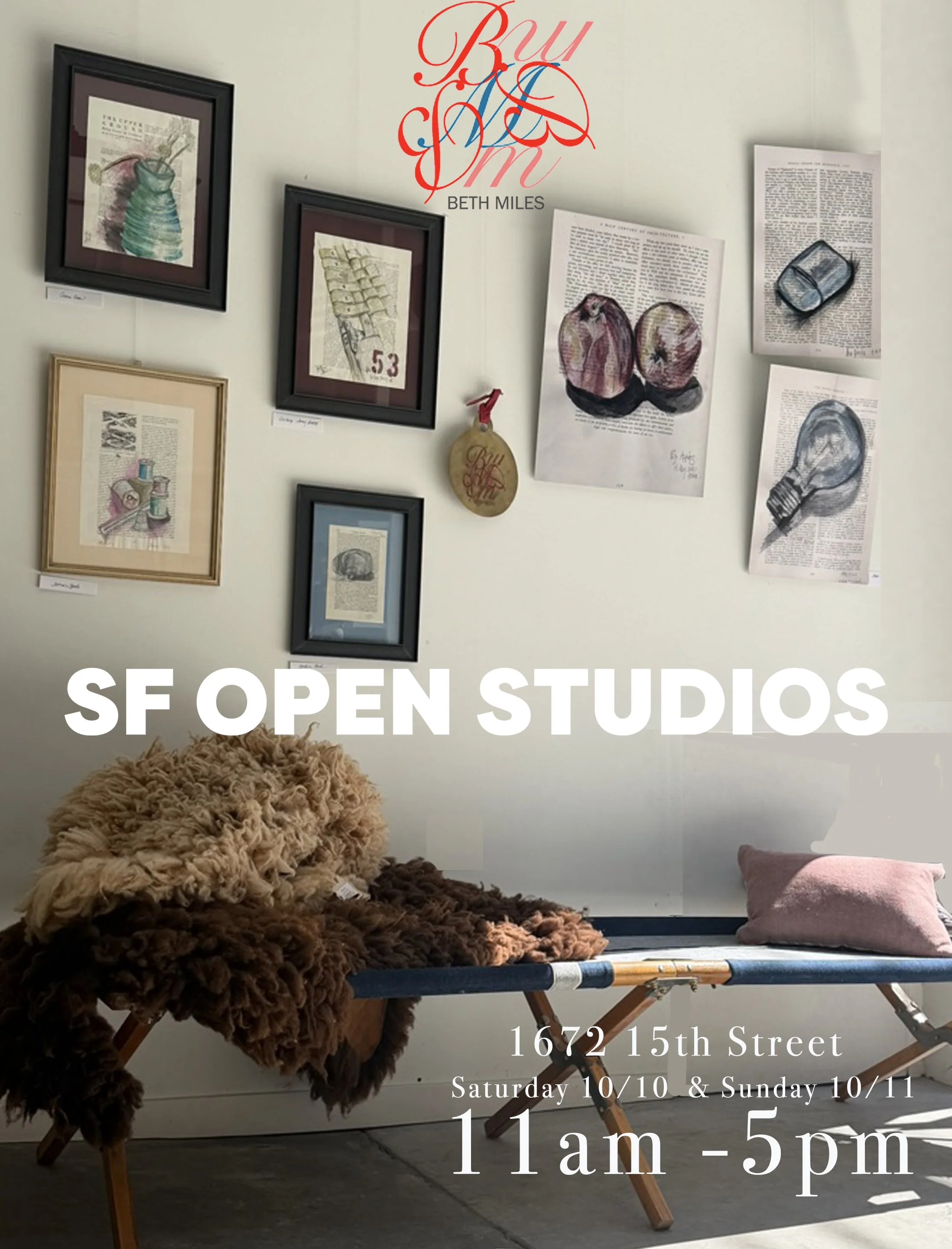 Open Studios, October 10 &amp; 11...drop by while the Angels are flying by!