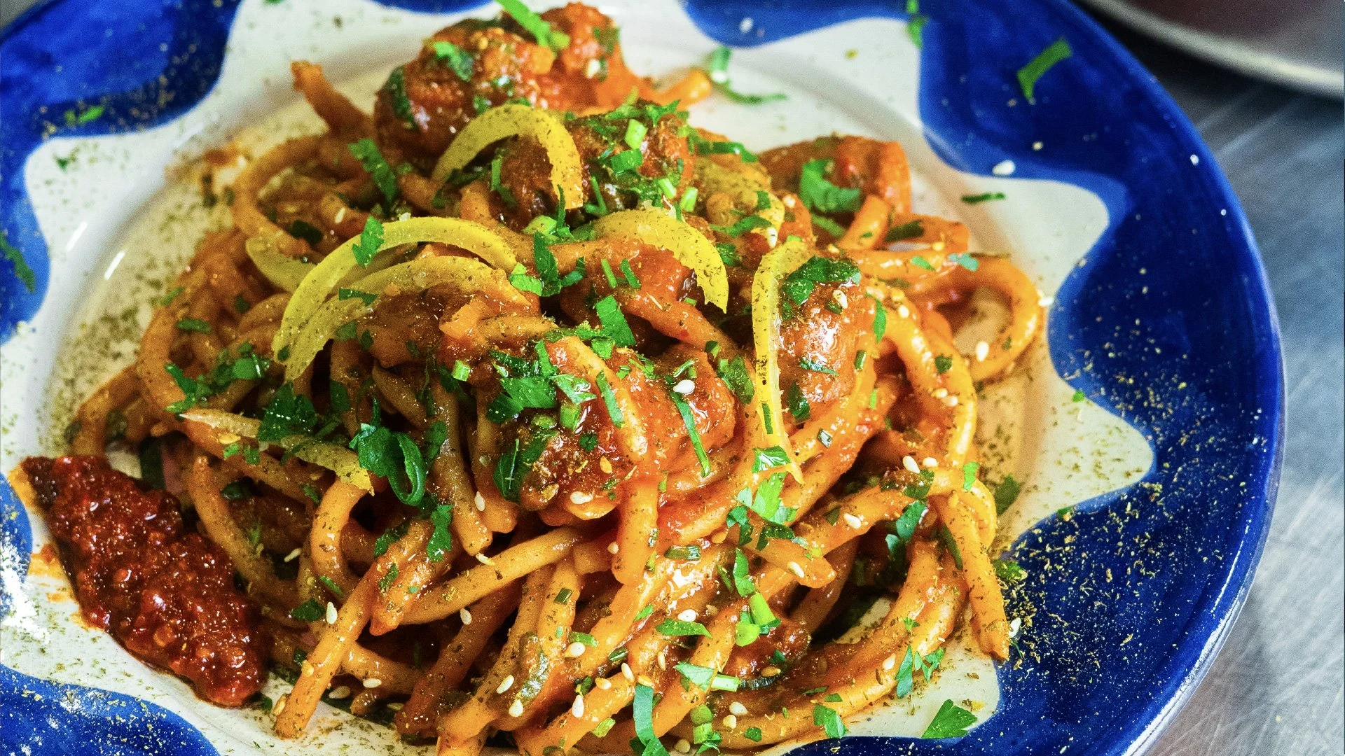 LES PÂTES AU MERGUEZ