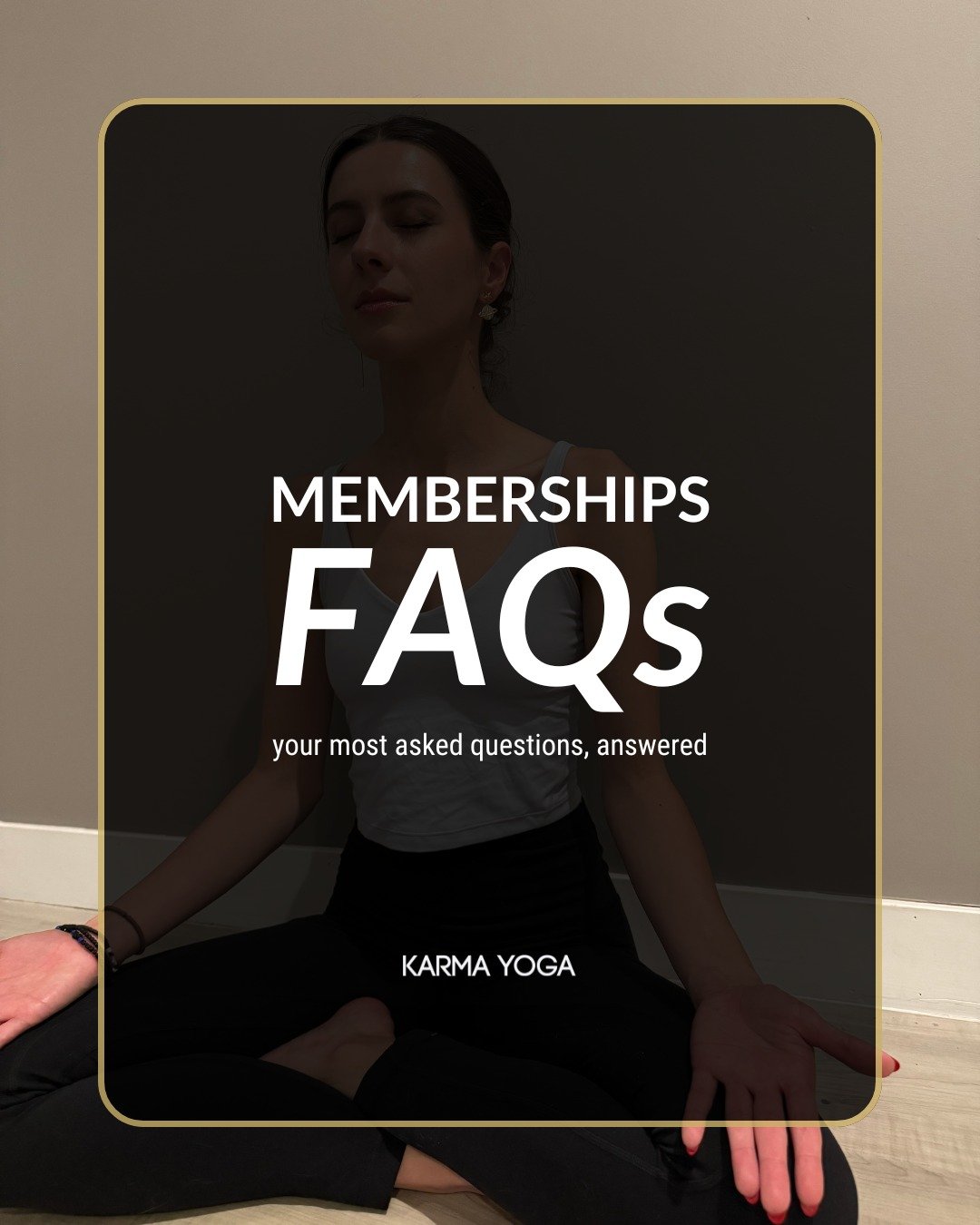 Summer's coming up, and that often means a change in routine.👇

Maybe it's the perfect time to start up a new membership, or you have travel coming up and need to pause. ✨

Swipe through for the answers to your most asked questions. 💌

#karmayoga #