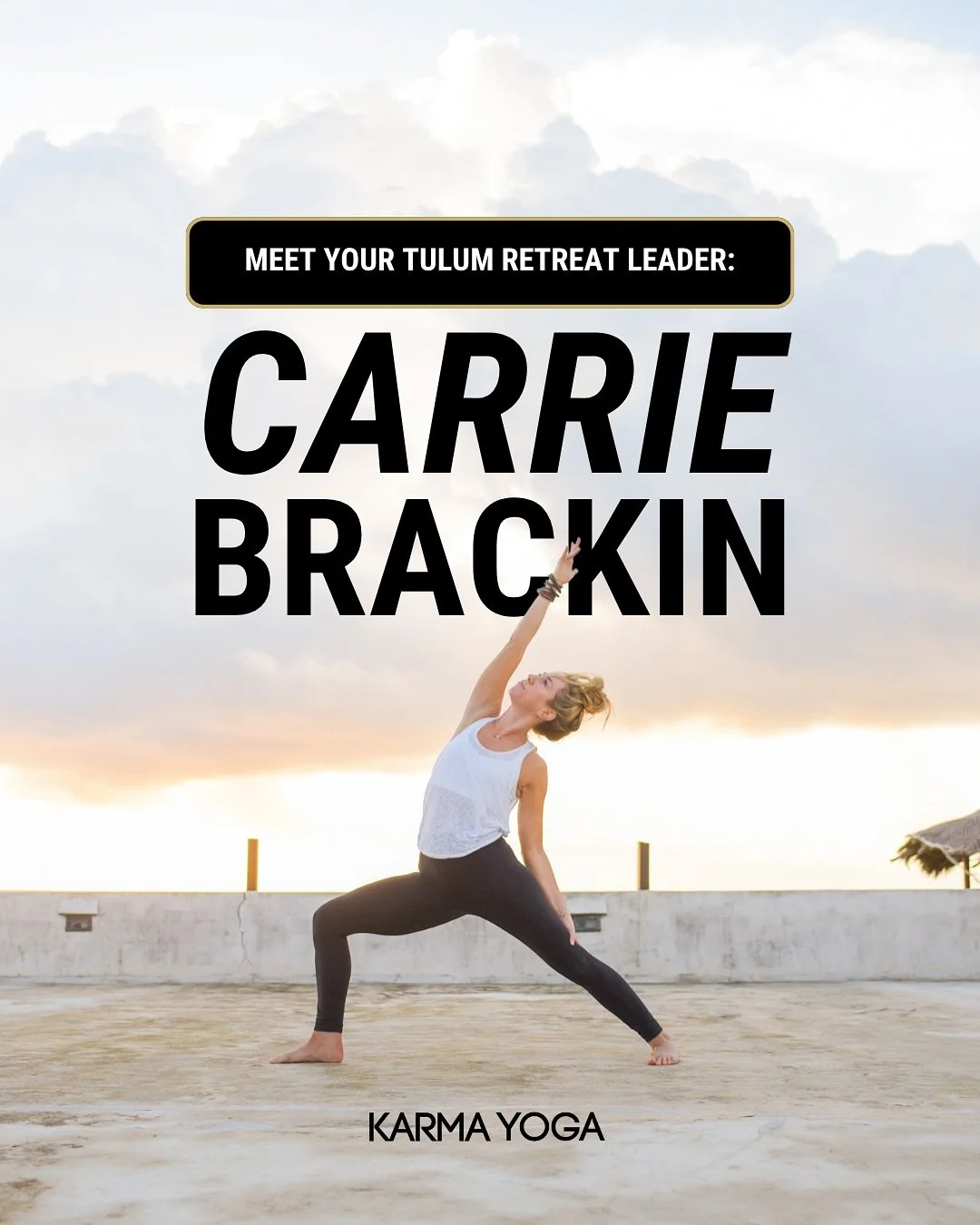 This April, join @CarrieBrackin in Tulum for our 2026 Retreat: We Flow Together. 🌴

Carrie is the founder of Karma Yoga &amp; one of our 3 retreat leaders we will be spotlighting as we count down the days until we&rsquo;re headed to Mexico. 🇲🇽

Ca