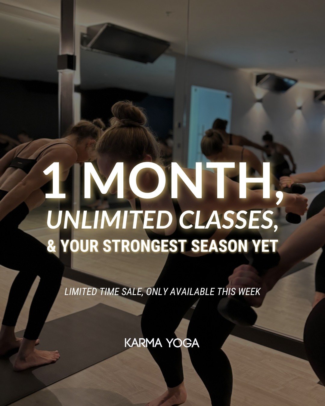 Winter is here &mdash; and as temperatures dip and the days get shorter, it's the perfect time to fall back into a routine of hot classes. ❄️🔥🪵

This week only, we're launching an offer of 1 Month of Unlimited Classes to help you find your rhythm b