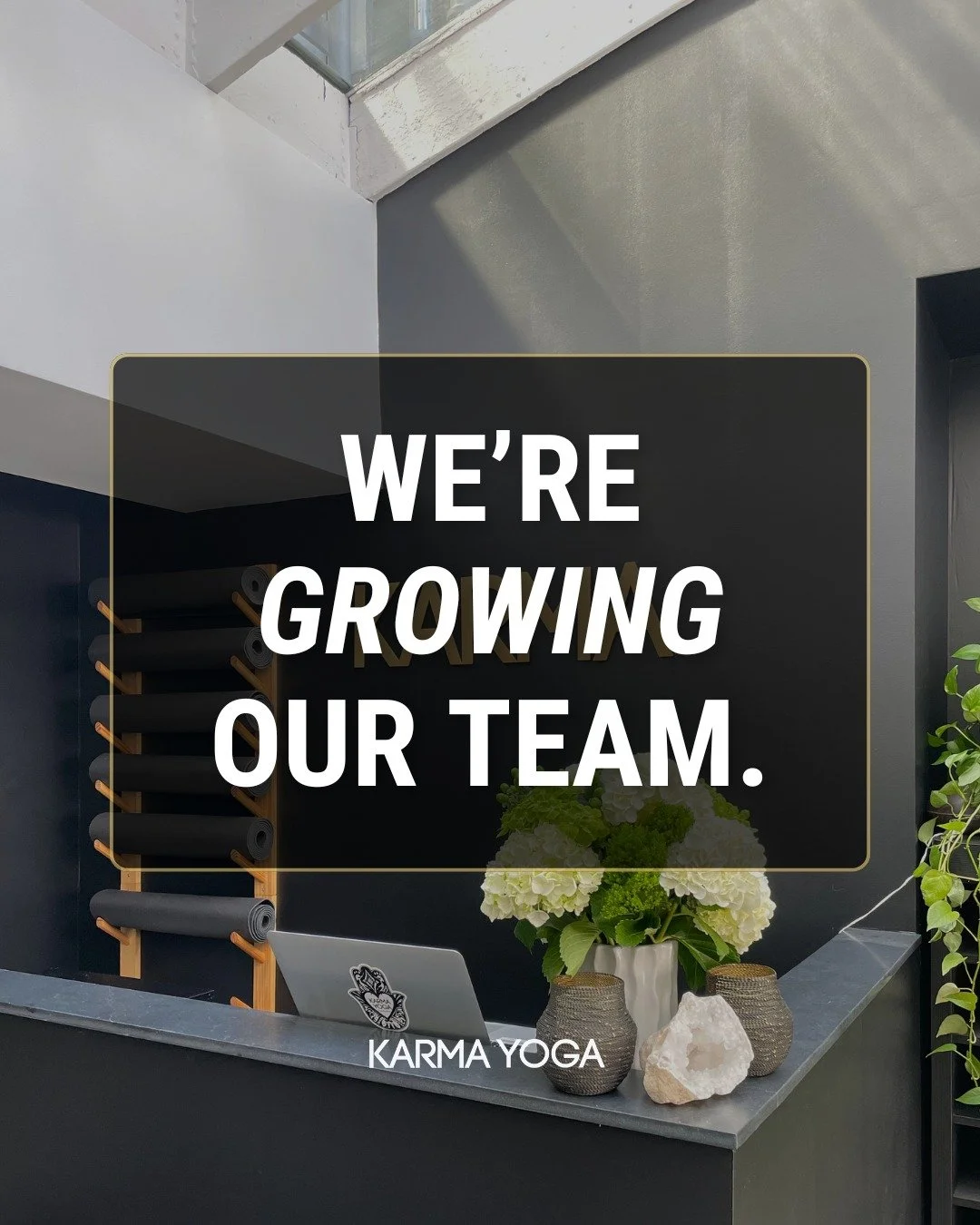 We&rsquo;re hiring Front Desk associates! ✨

Karma Yoga is looking for positive, detail-oriented people who love movement, community, and want to help us create an exceptional studio experience for our students. 🫶

This role includes class check-ins