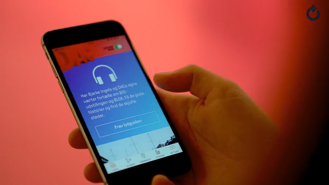 App med audioguide og lokationsfeature formidler arkitekturen  
