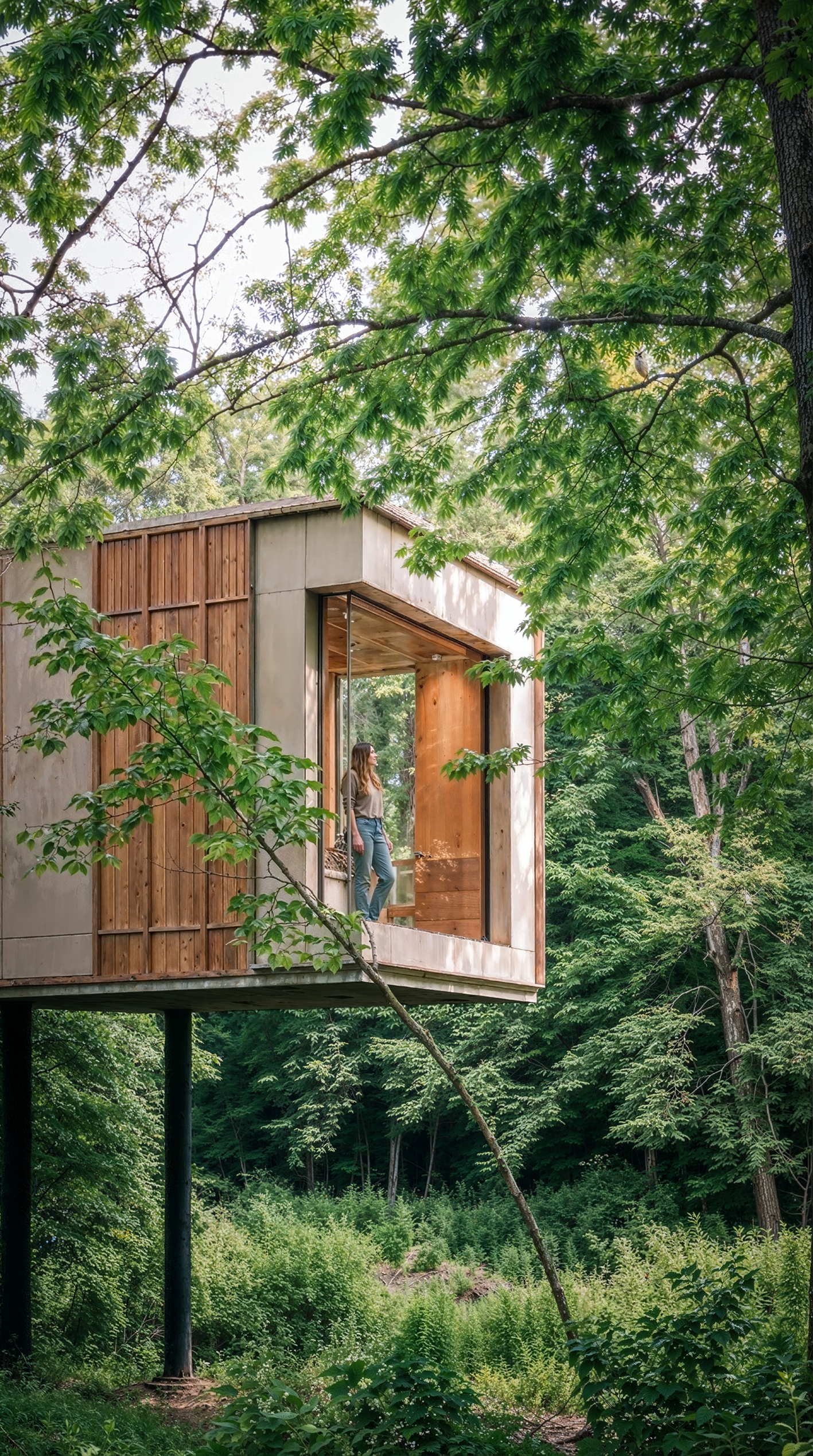 Nokken cabin in forest