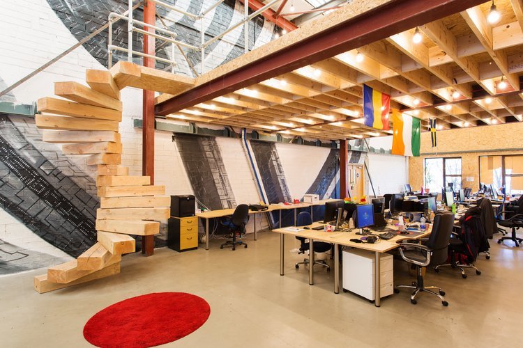A few more shots from the Sandyford office we worked on.

From the bold staircase to the open-plan layout and eye-catching murals, this space was designed to feel dynamic, creative, and completely unique.

It&rsquo;s always exciting to bring a client
