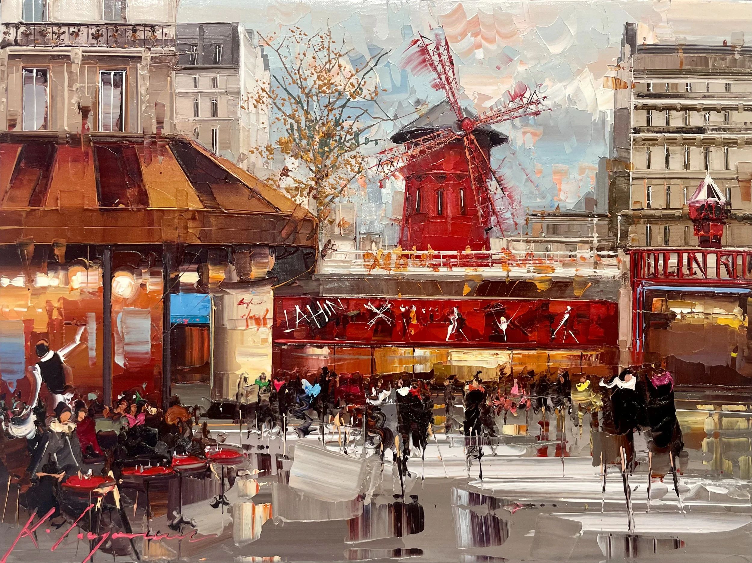 'Cabaret in Motion' - Oil on Canvas - 12 x 16 in