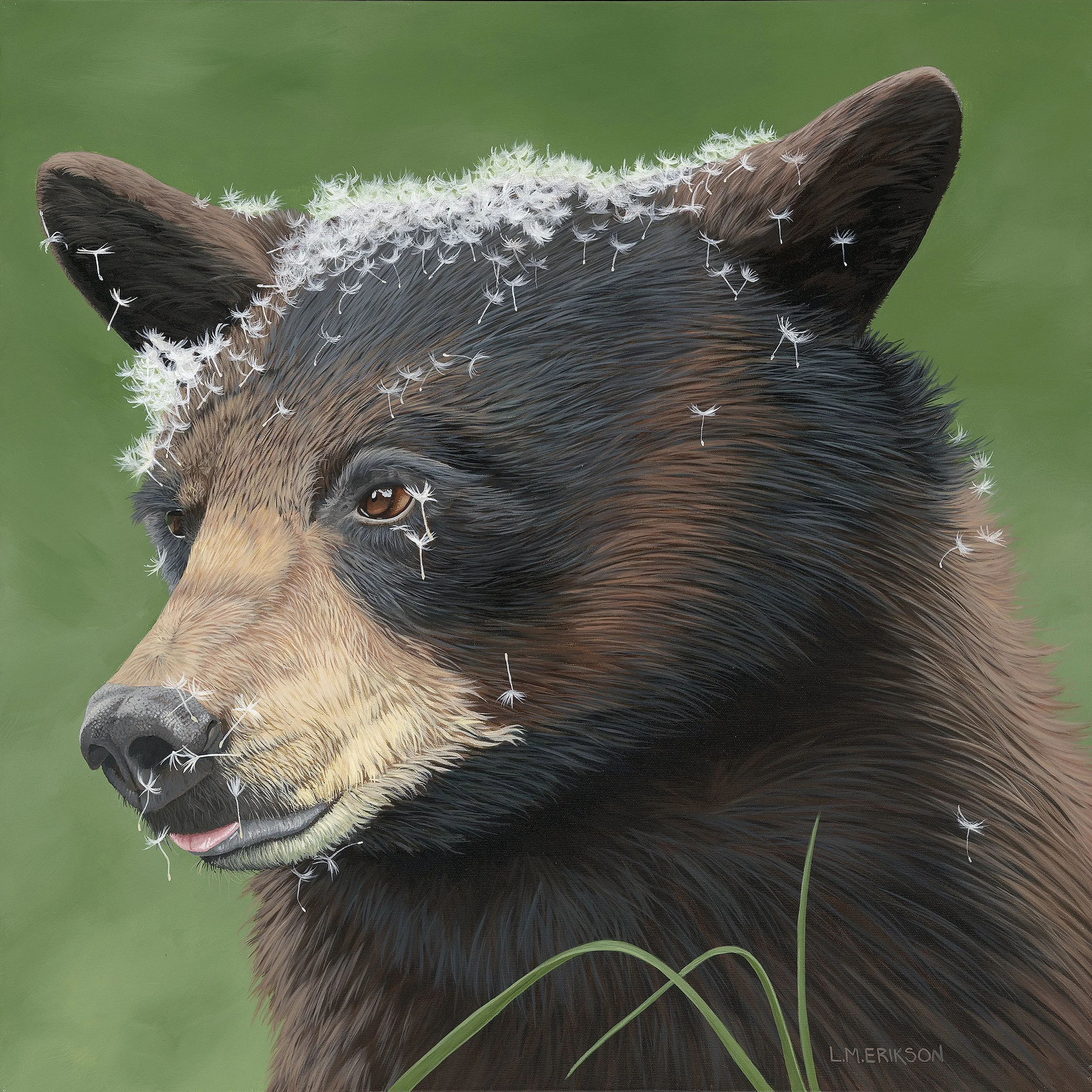 'Dandelion Whispers' - Acrylic on Canvas - 24 x 24 in