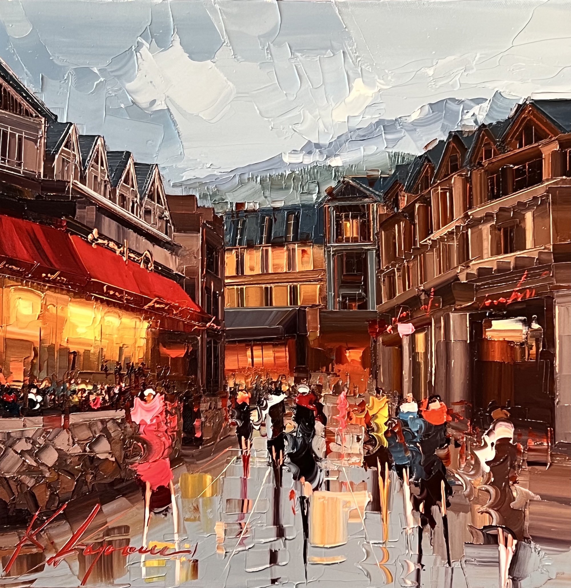 'An Evening in Whistler' - Oil on Canvas - 16 x 16 in