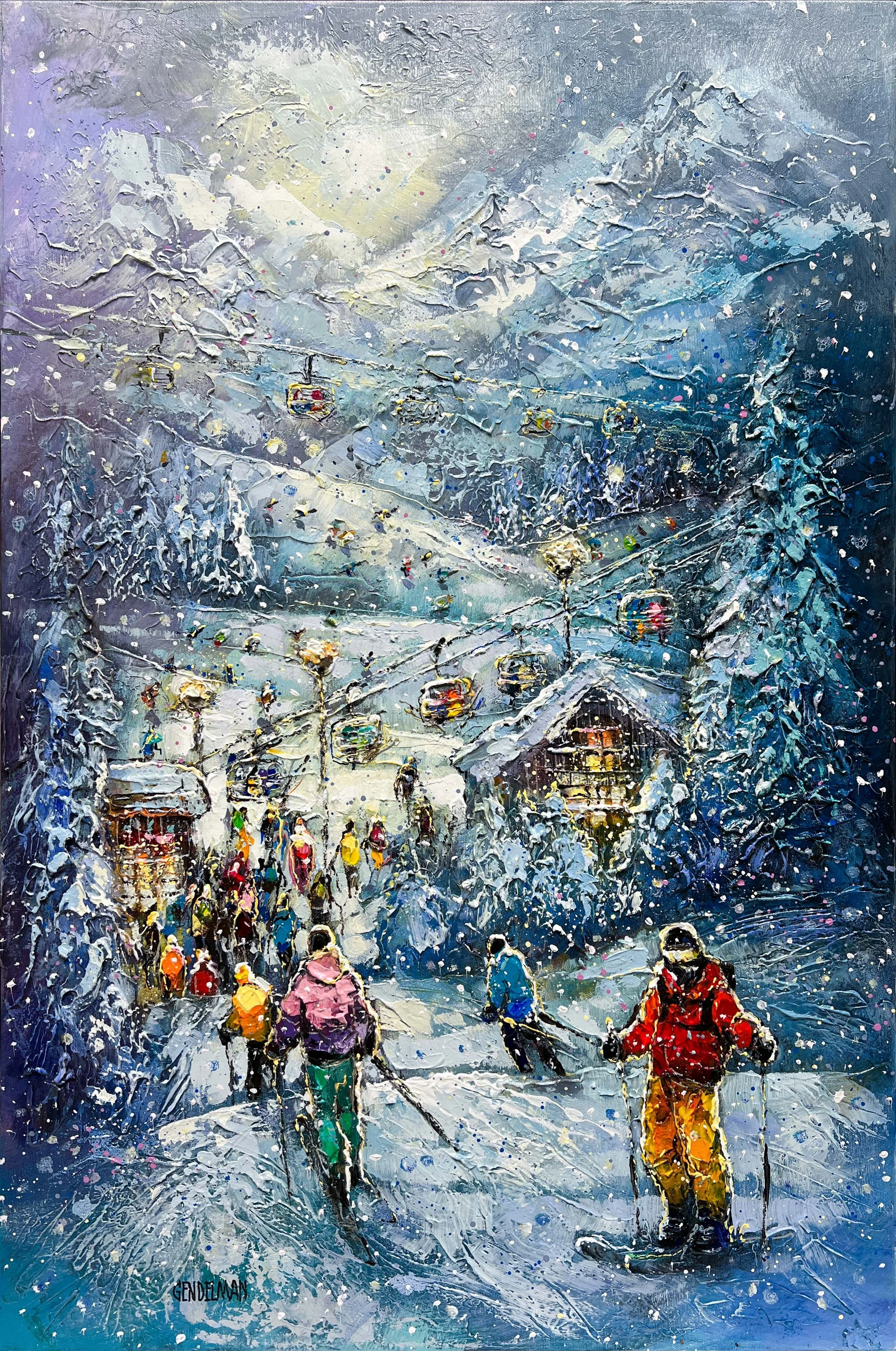 'Winter's Invitation'  - Acrylic on Canvas - 36 x 24 in
