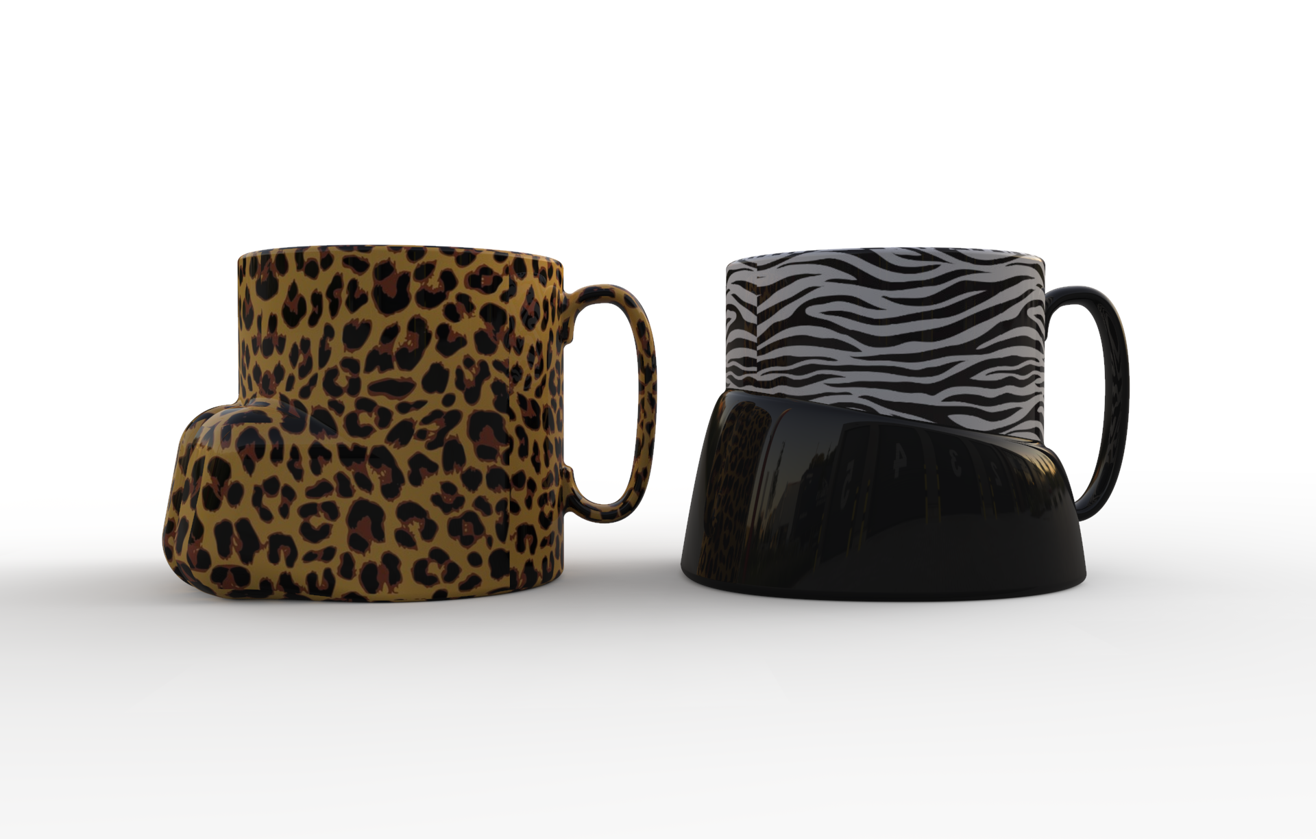Leopard Paw & Zebra Hoof Mug
