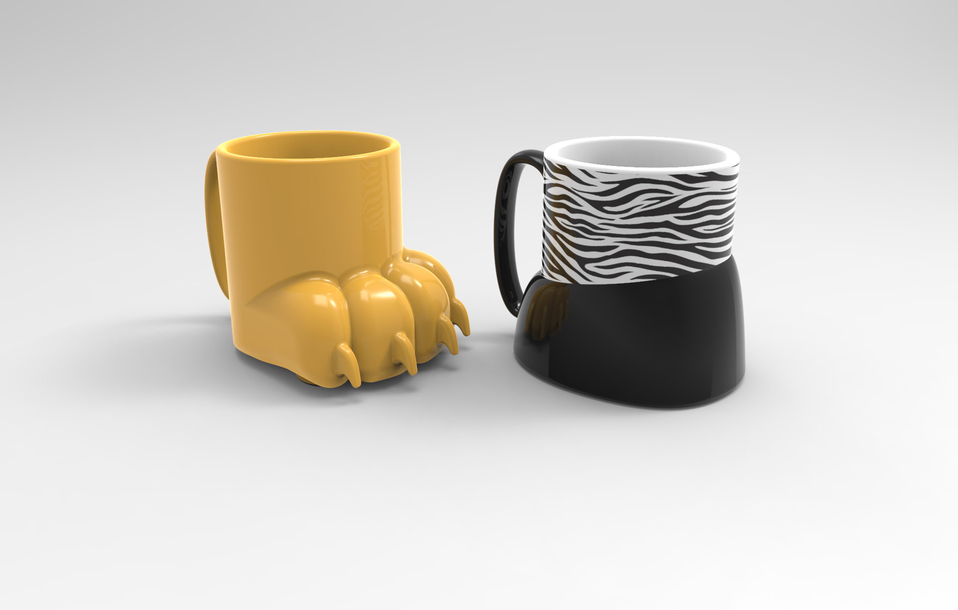 Leopard Paw & Zebra Hoof Mug