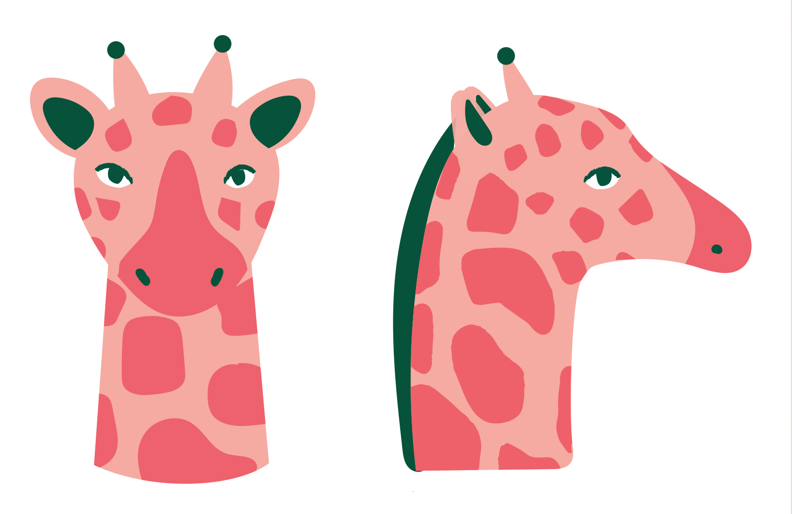 Giraffe head (planter)