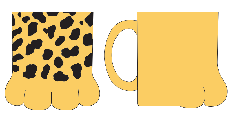 Leopard Paw Mug