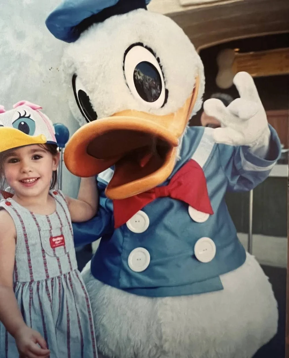 Elizabeth's daughter with Donald Duck