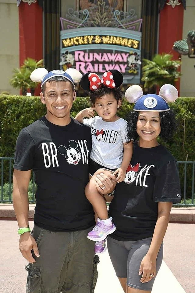 Maritza's family at Hollywood Studios