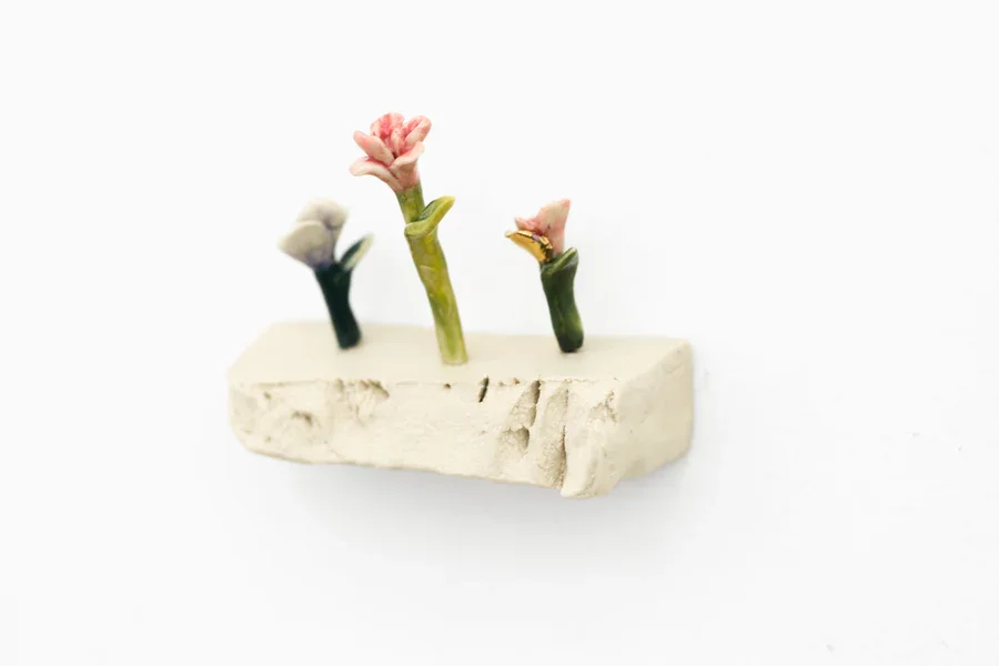 "Garden of the Shelfie Queen"
porcelain, 2026
photo courtesy of Paradigm Gallery