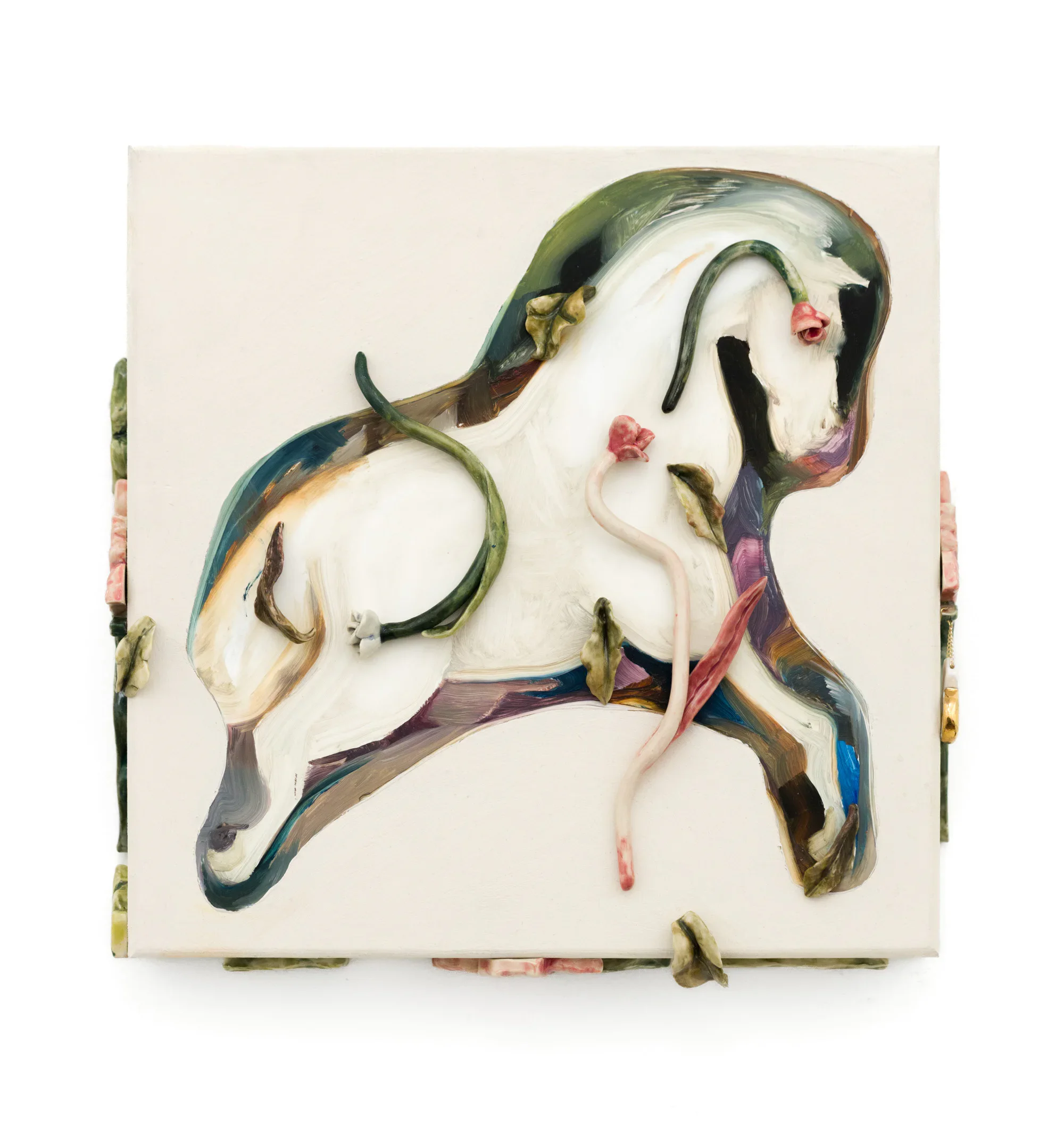 Your Rocking Horse Got Loose Again
Oil, watercolor, porcelain and gold on panel. 2026
Photo courtesy of Paradigm Gallery