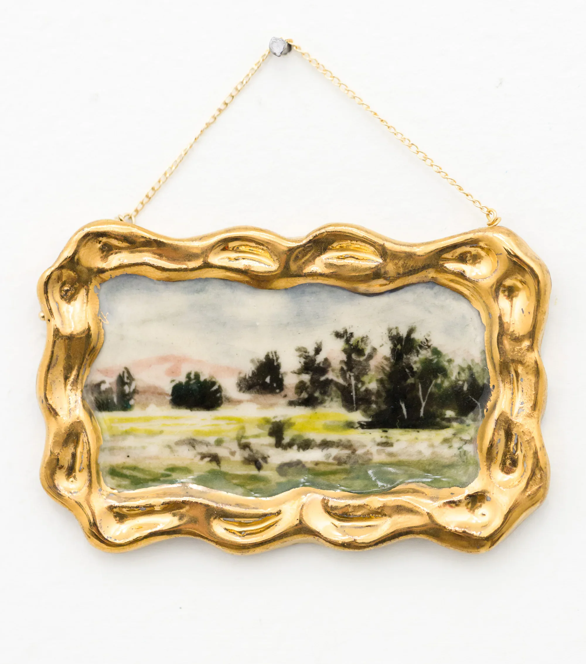 Another Bucholic Hellscape
Porcelain, Gold. 2026
photo courtesy of Paradigm Gallery