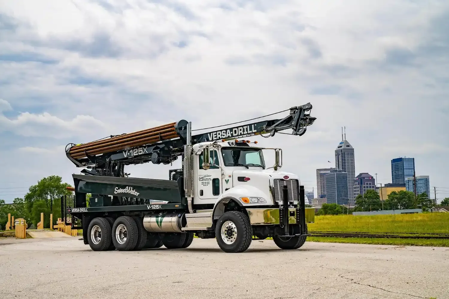 The V-125X drilling rig is designed to handle a wide range of drilling applications.