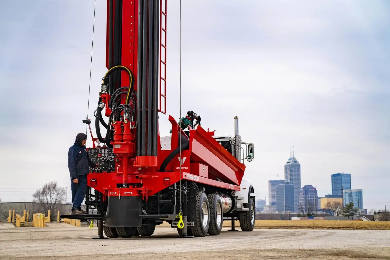 The V-125X drilling rig can be set up quickly and efficiently, saving valuable time.