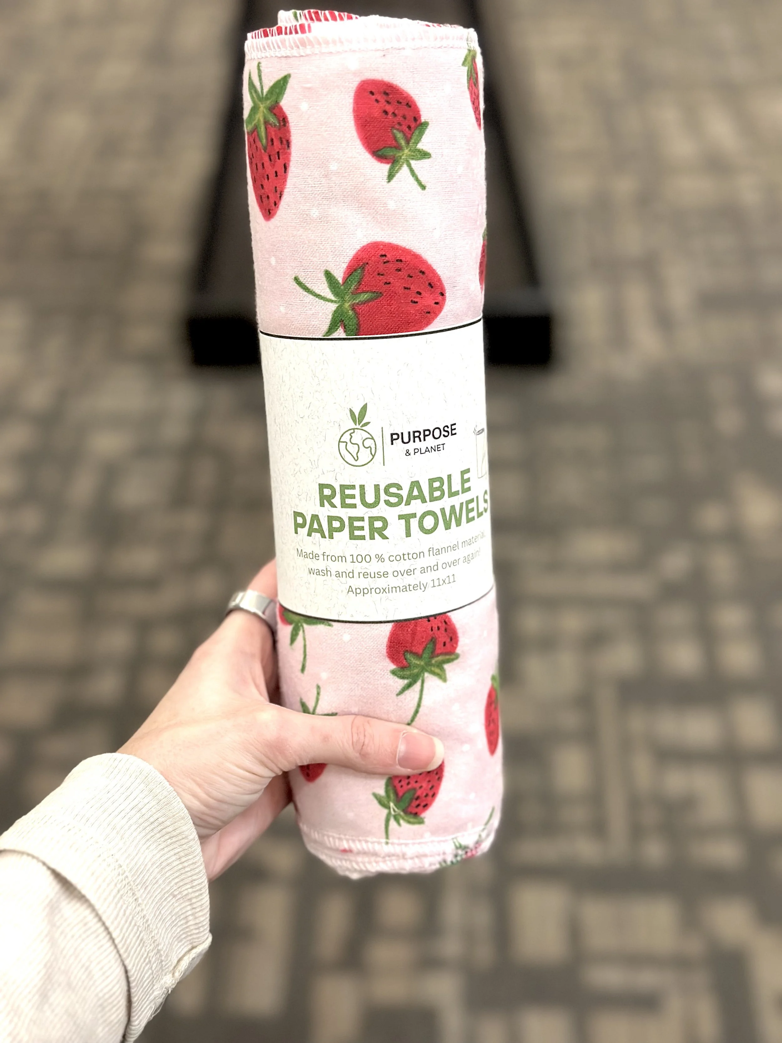 Reusable paper towels - Strawberry.jpg