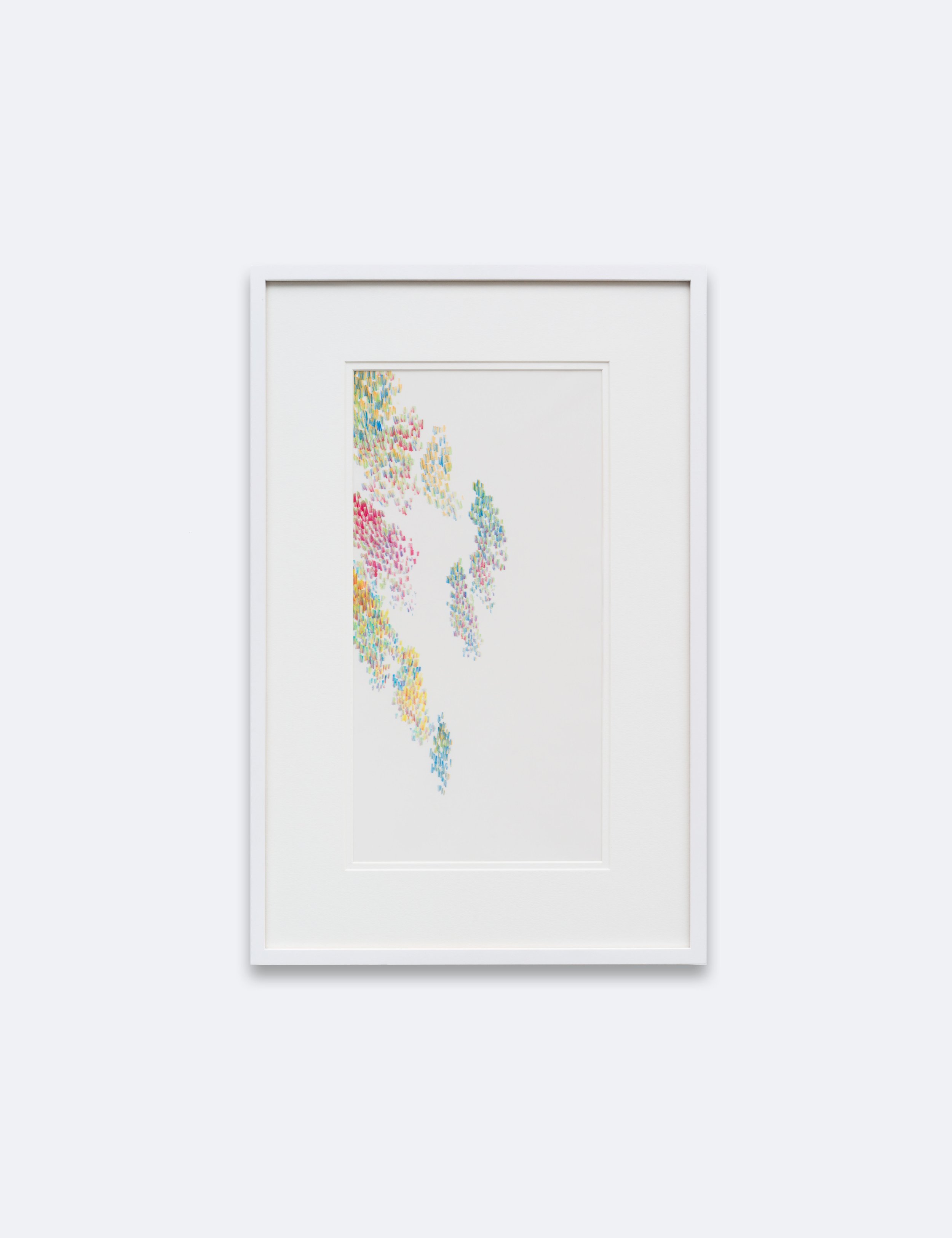 Stephen Antonakos
Untitled Drawing, #4 January 14, 2003
Multi-color pencil on vellum
16 x 8 cm, 22.75 x 14.75 cm framed
40.5 x 20 cm, 57.75 x 35.5 cm framed