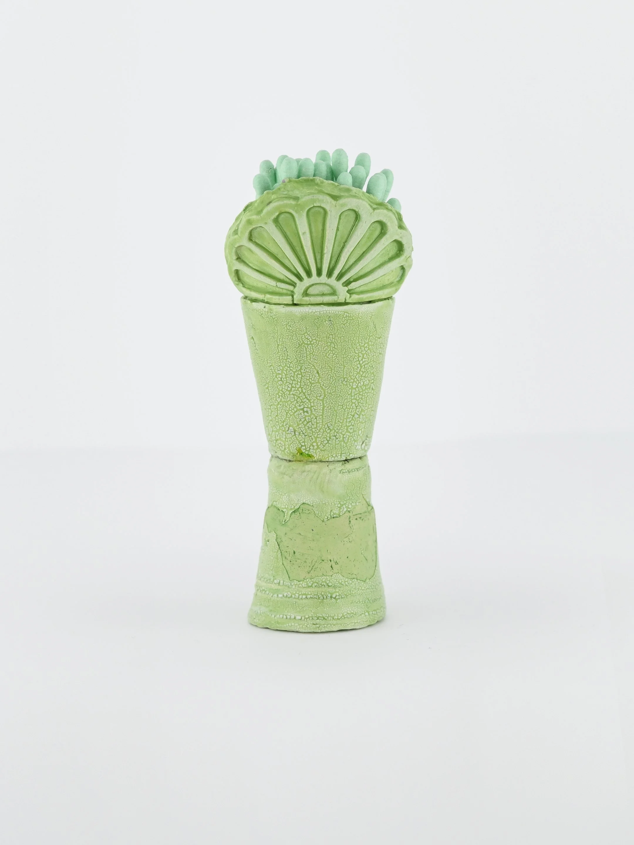 Amy Brener
Canister II, 2026
Glazed ceramic, q-tips
5.5 x 1.5 x 1.5 inches