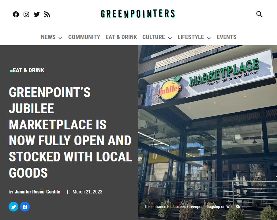 Jubilee Marketplace / Supermarket in Greenpoint Brooklyn NY