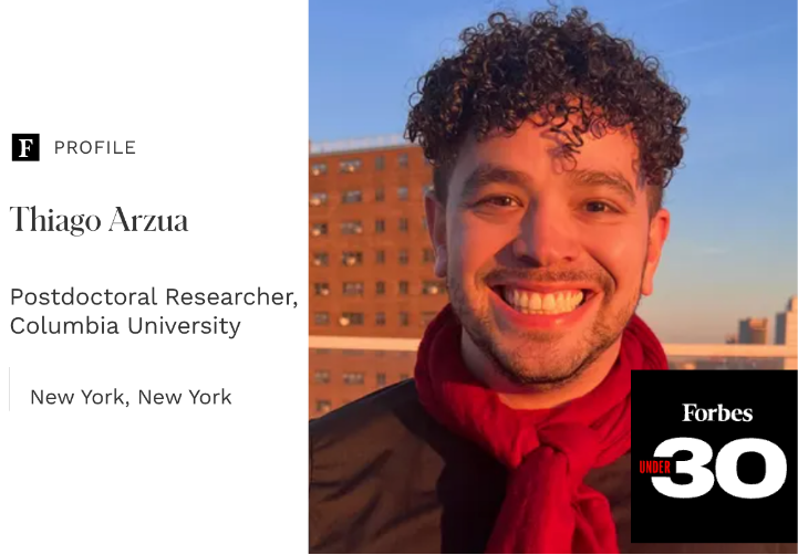 Dr. Thiago Arzua on a Forbes 30 list announcement