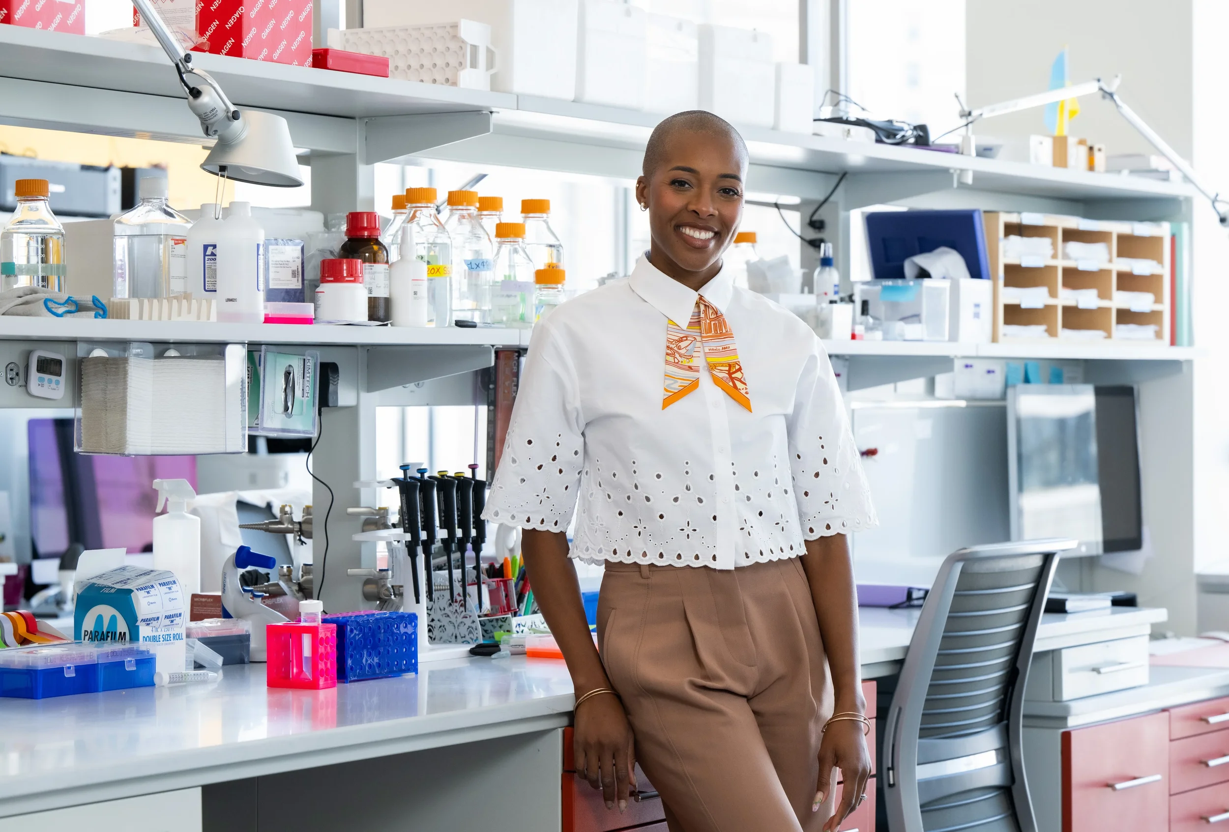 Bianca Jones Marlin studies the hormones and experiences important in caregiving and how they affect the brain. Credit: Diane Bondareff / AP Images for HHMI